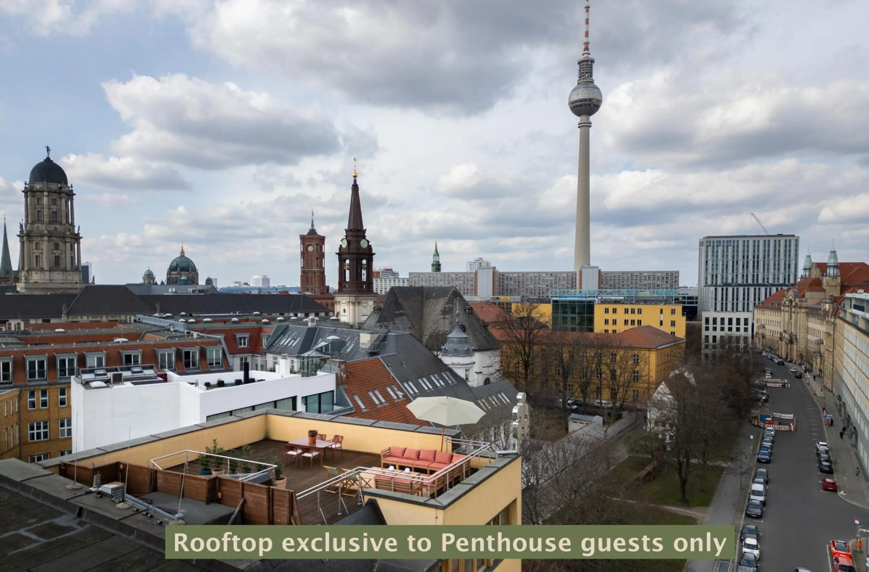 Balcony/Terrace in The Charming by Curt Suites
