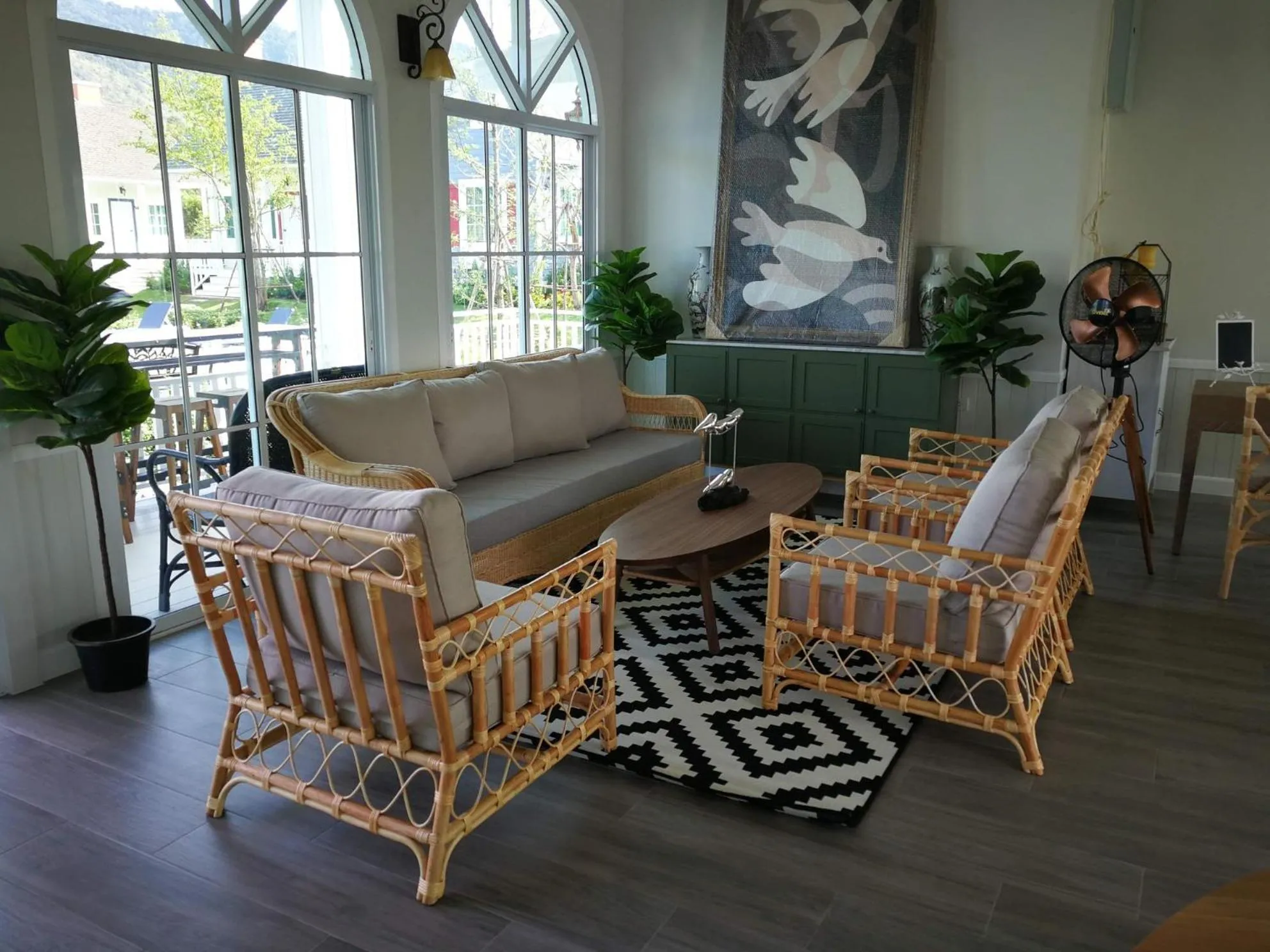 Seating area in Vermont Khao Yai Resort