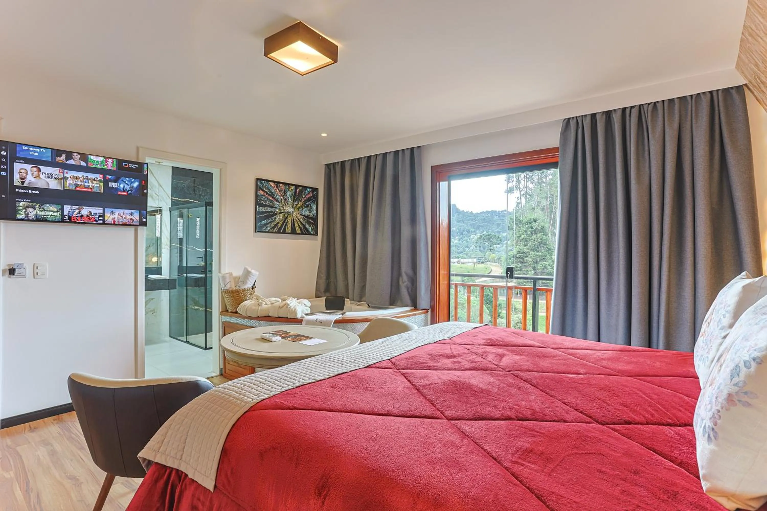 TV and multimedia, Bed in La Vita Pousada de Charme