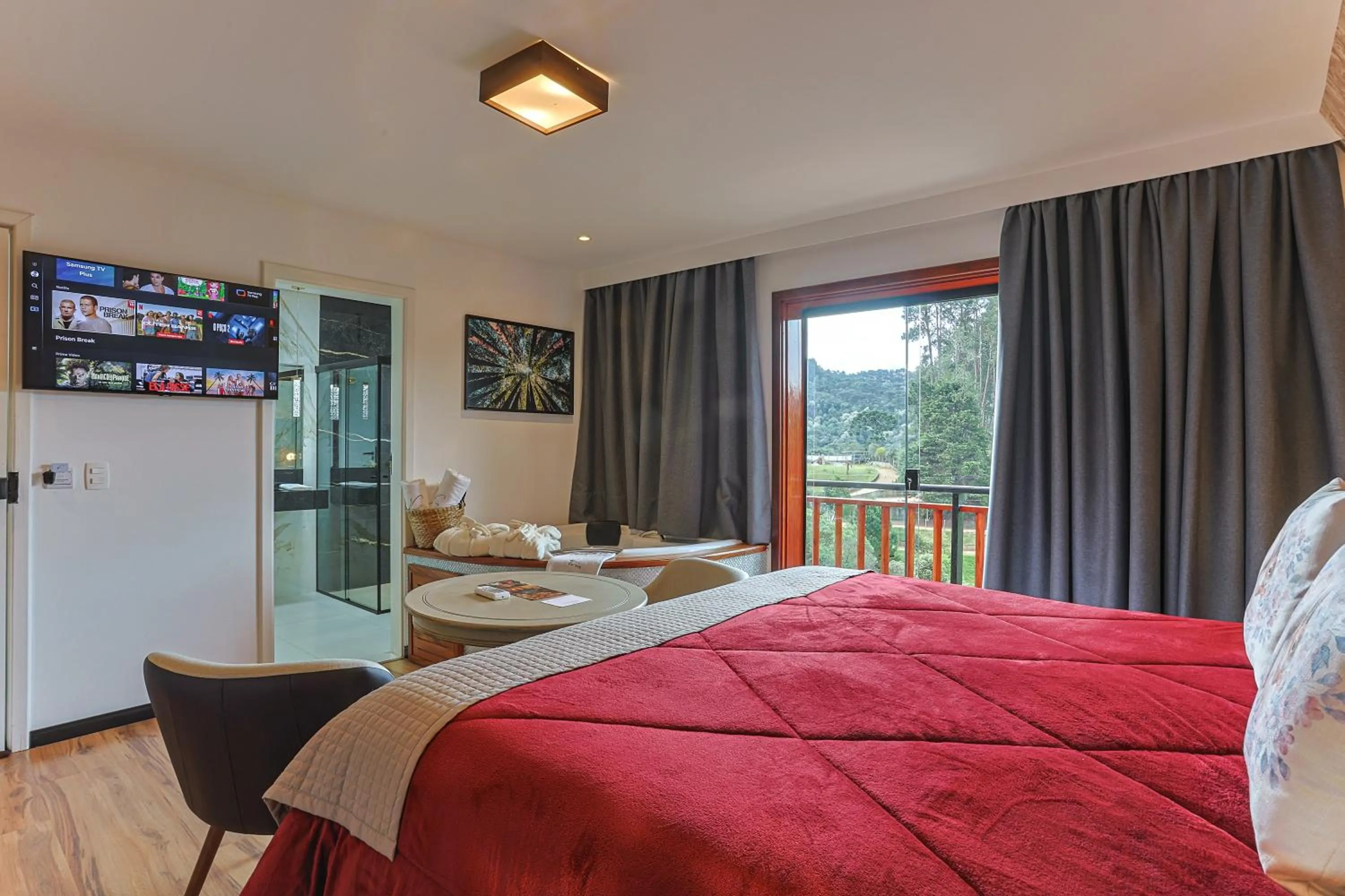 Bed in La Vita Pousada de Charme