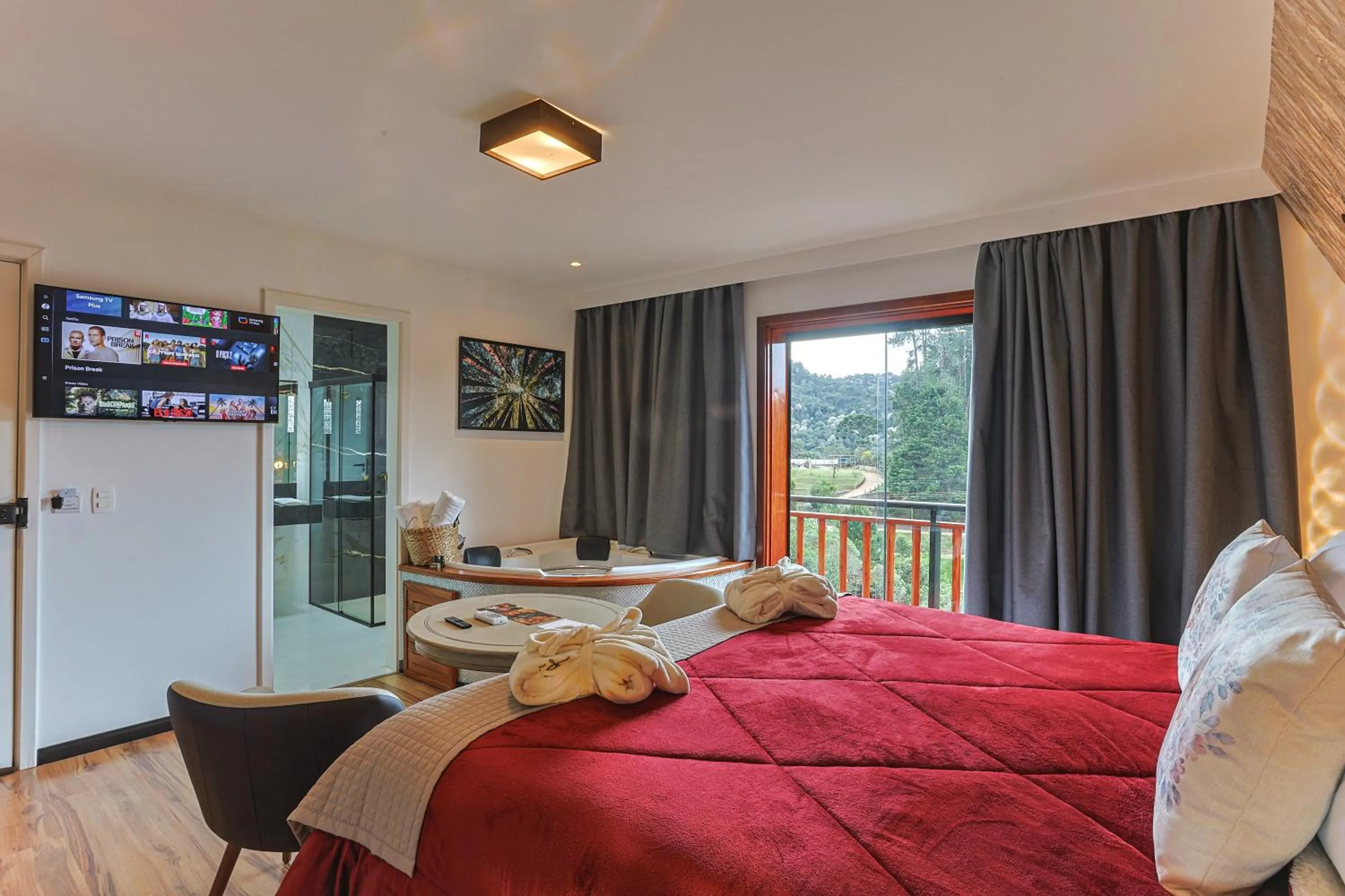 Bed in La Vita Pousada de Charme