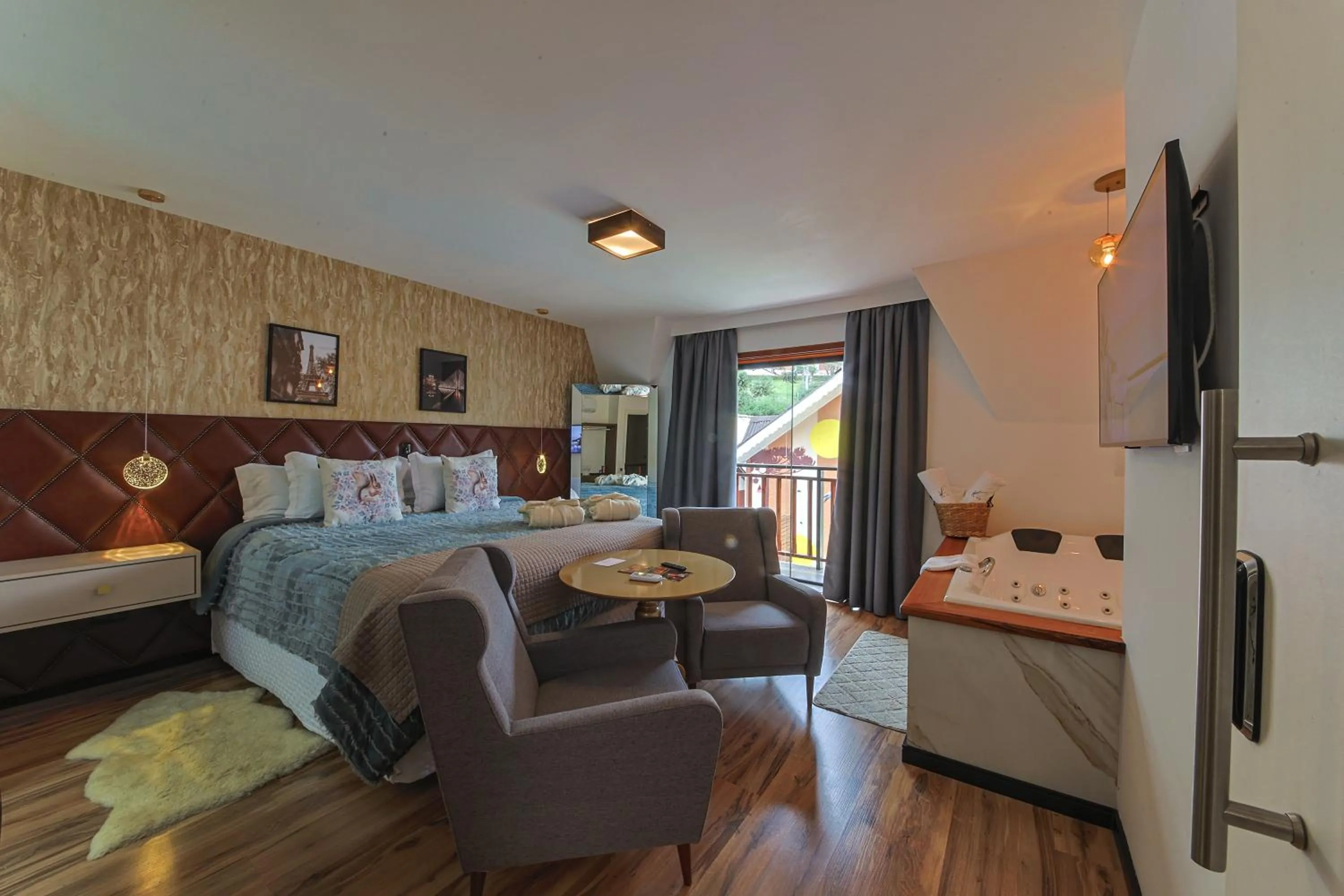 Bed in La Vita Pousada de Charme