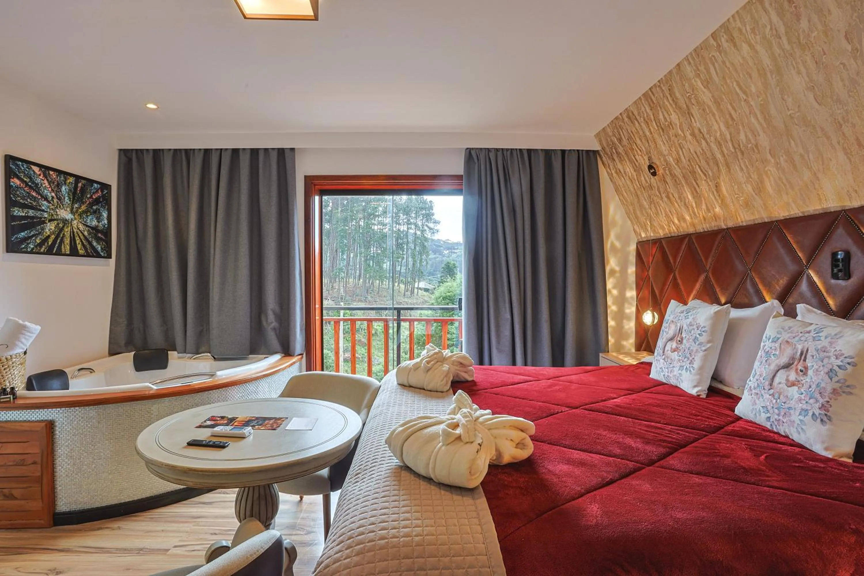 Bed in La Vita Pousada de Charme