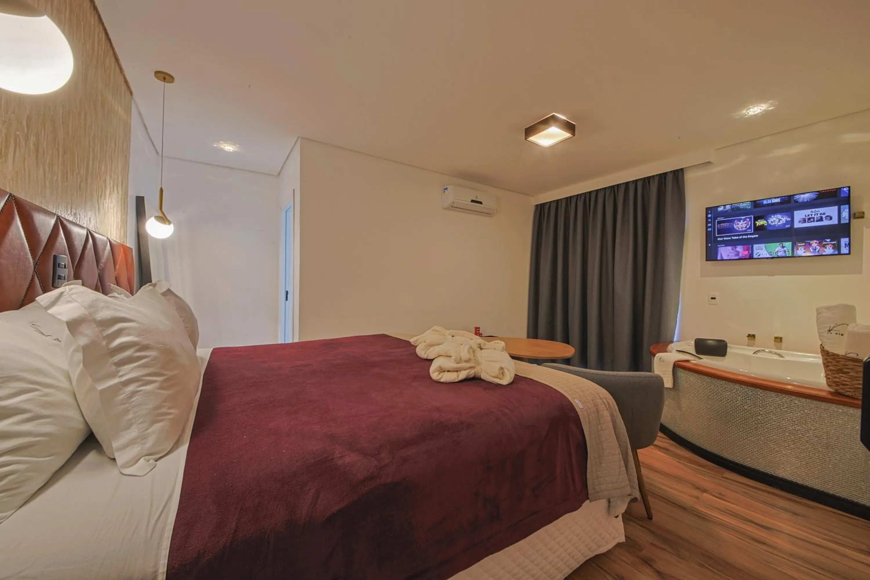 Bed in La Vita Pousada de Charme