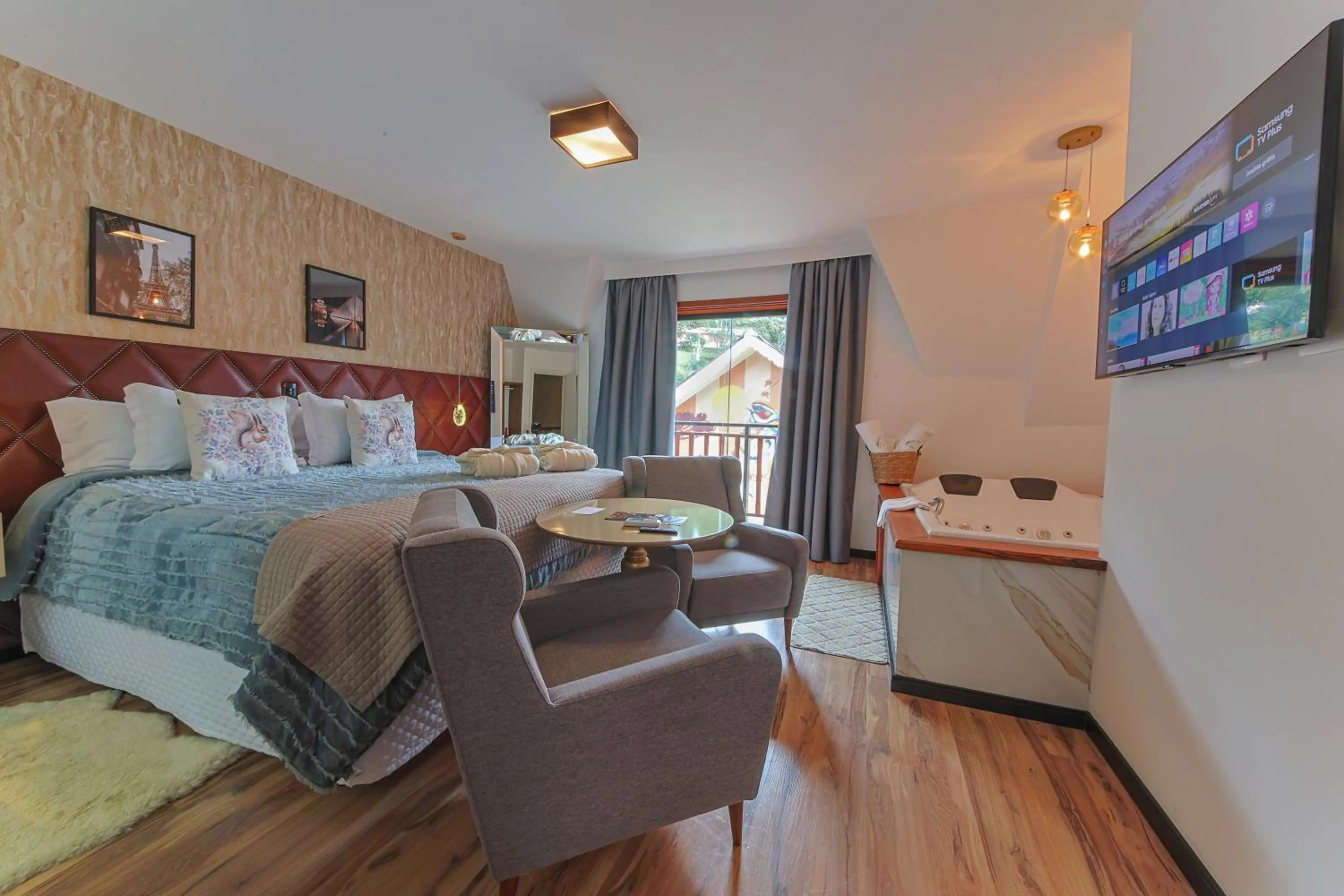 Bed in La Vita Pousada de Charme