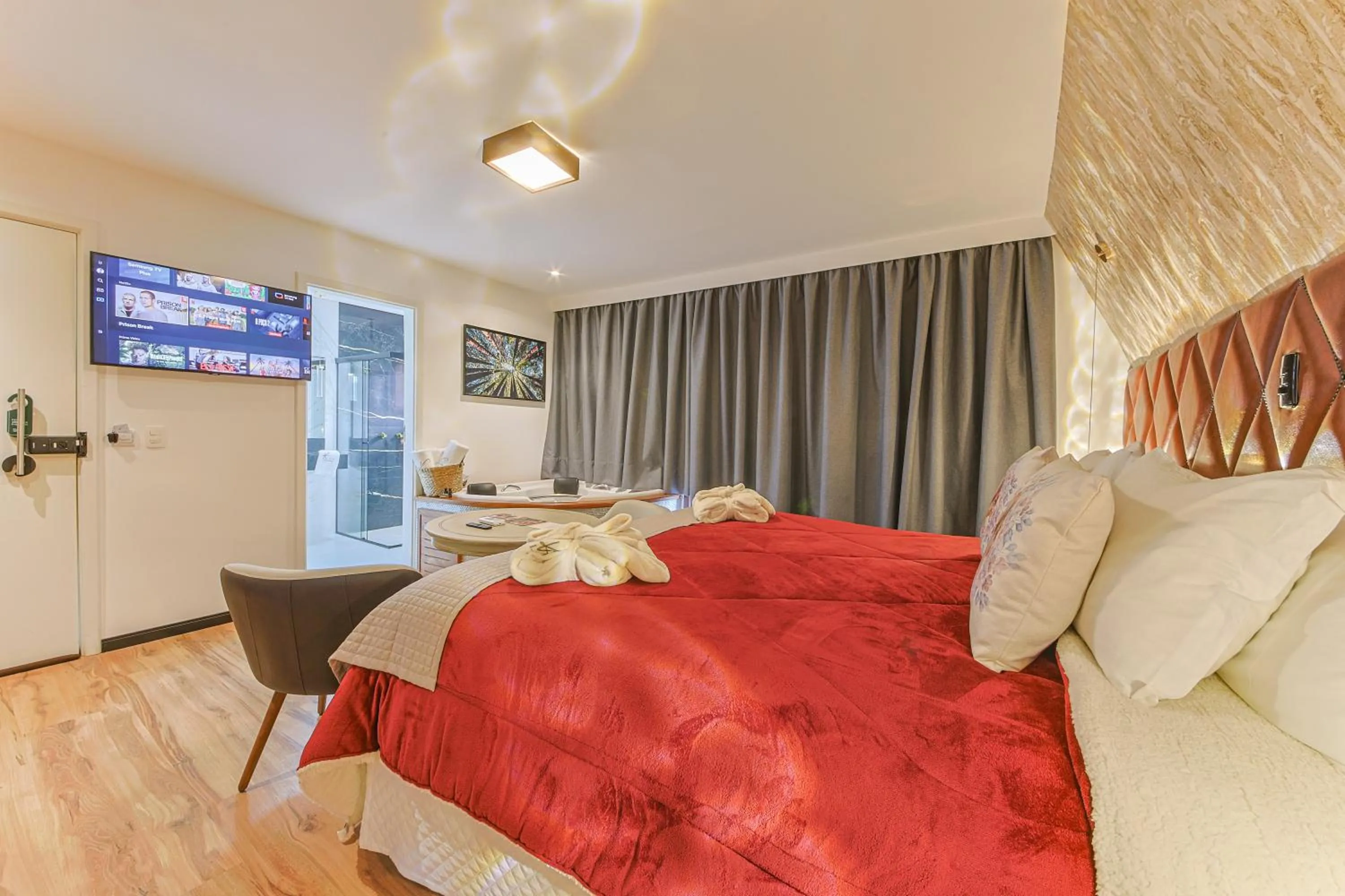 Bed in La Vita Pousada de Charme