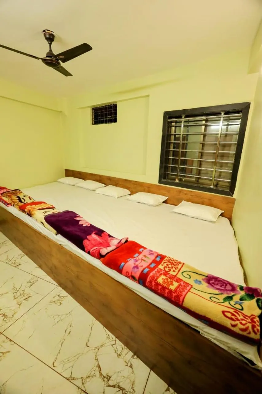 Bed in Hotel Ratnam Palace Maheshwar