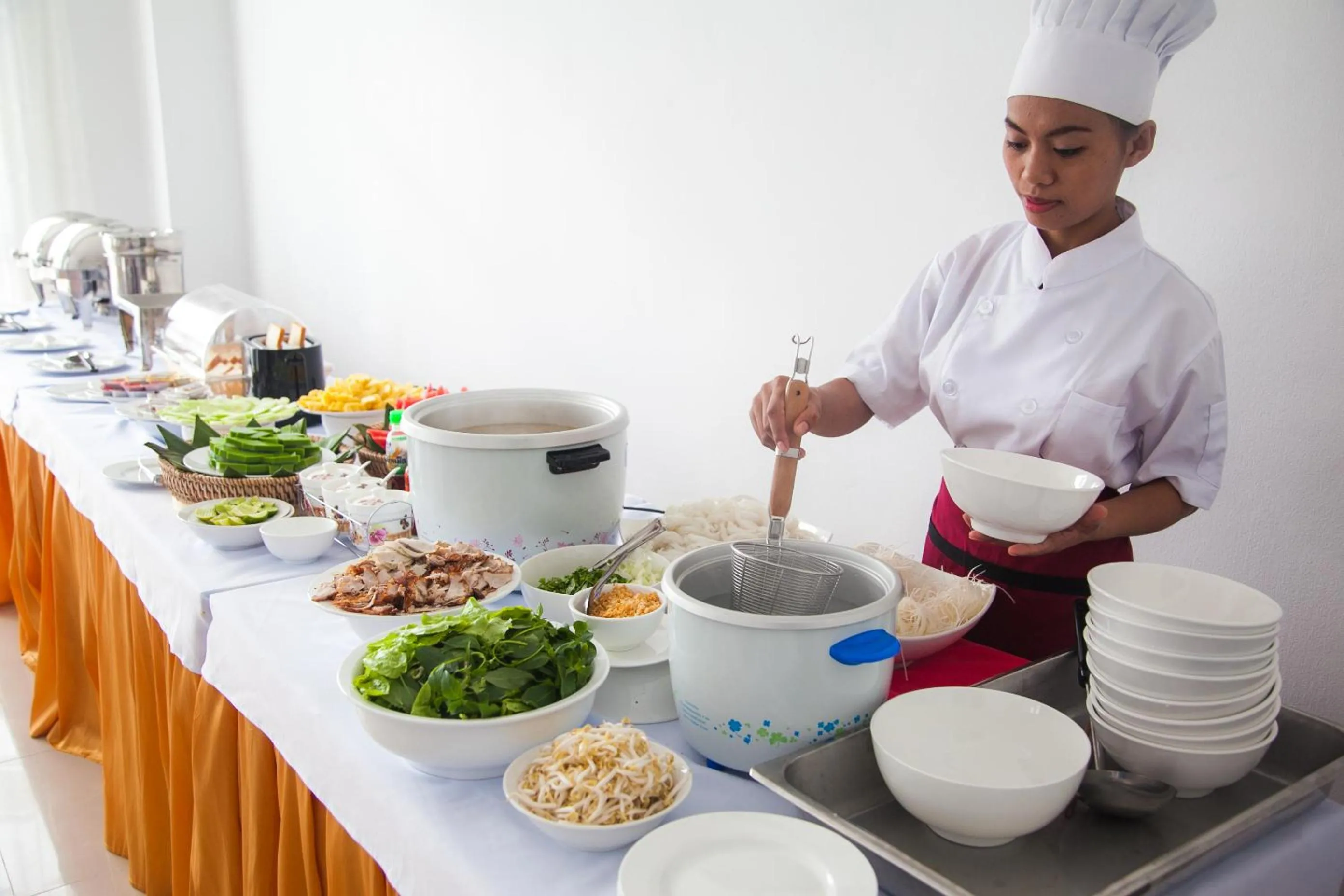 People in Douangchan Plaza Hotel