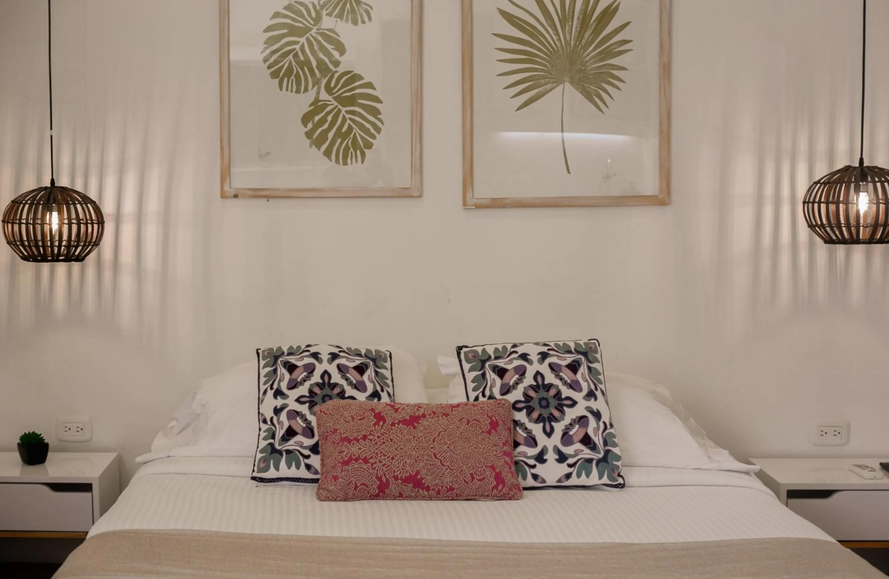 Bed in Cartagena Suites de Manga