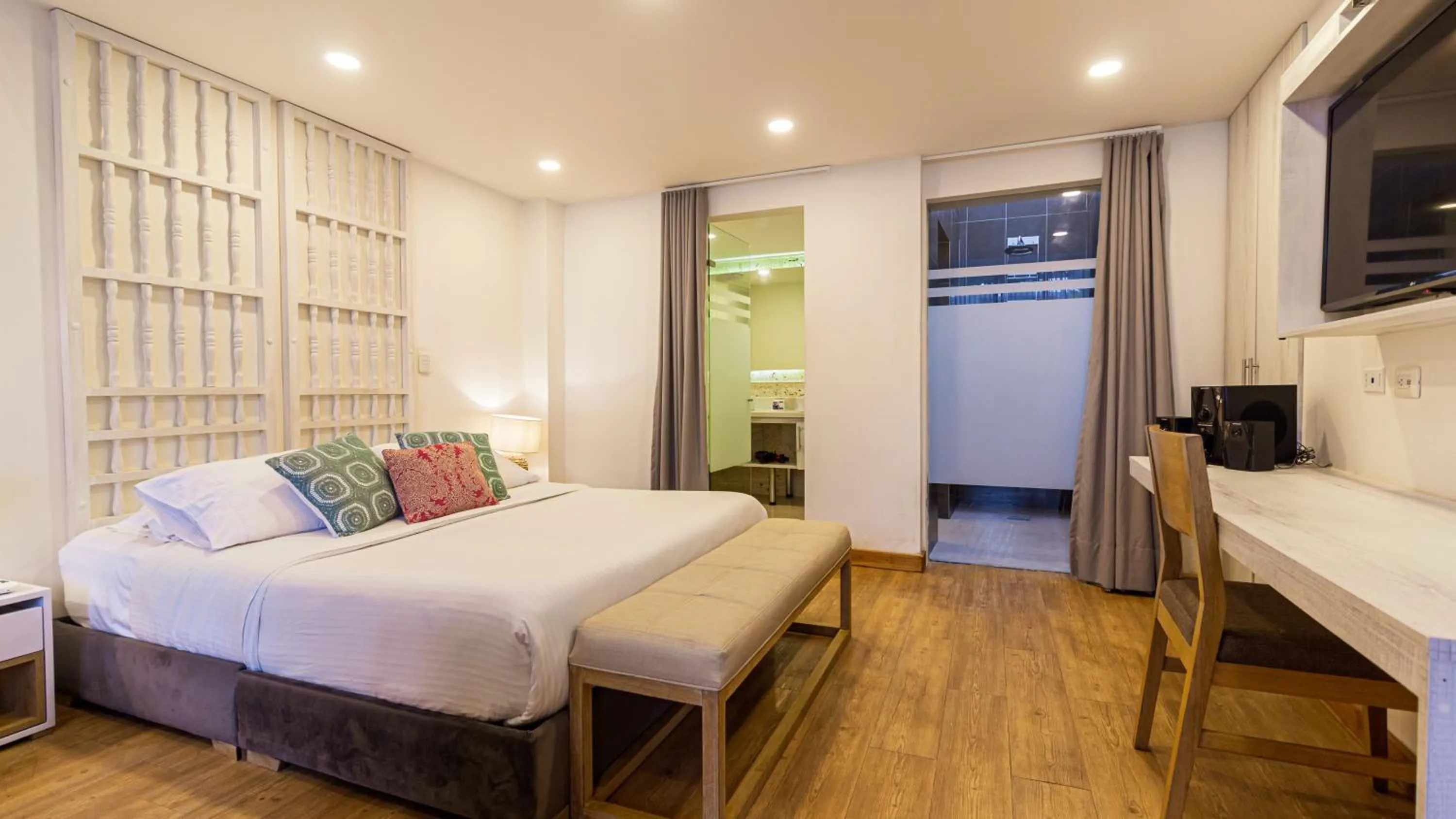 Bed in Cartagena Suites de Manga