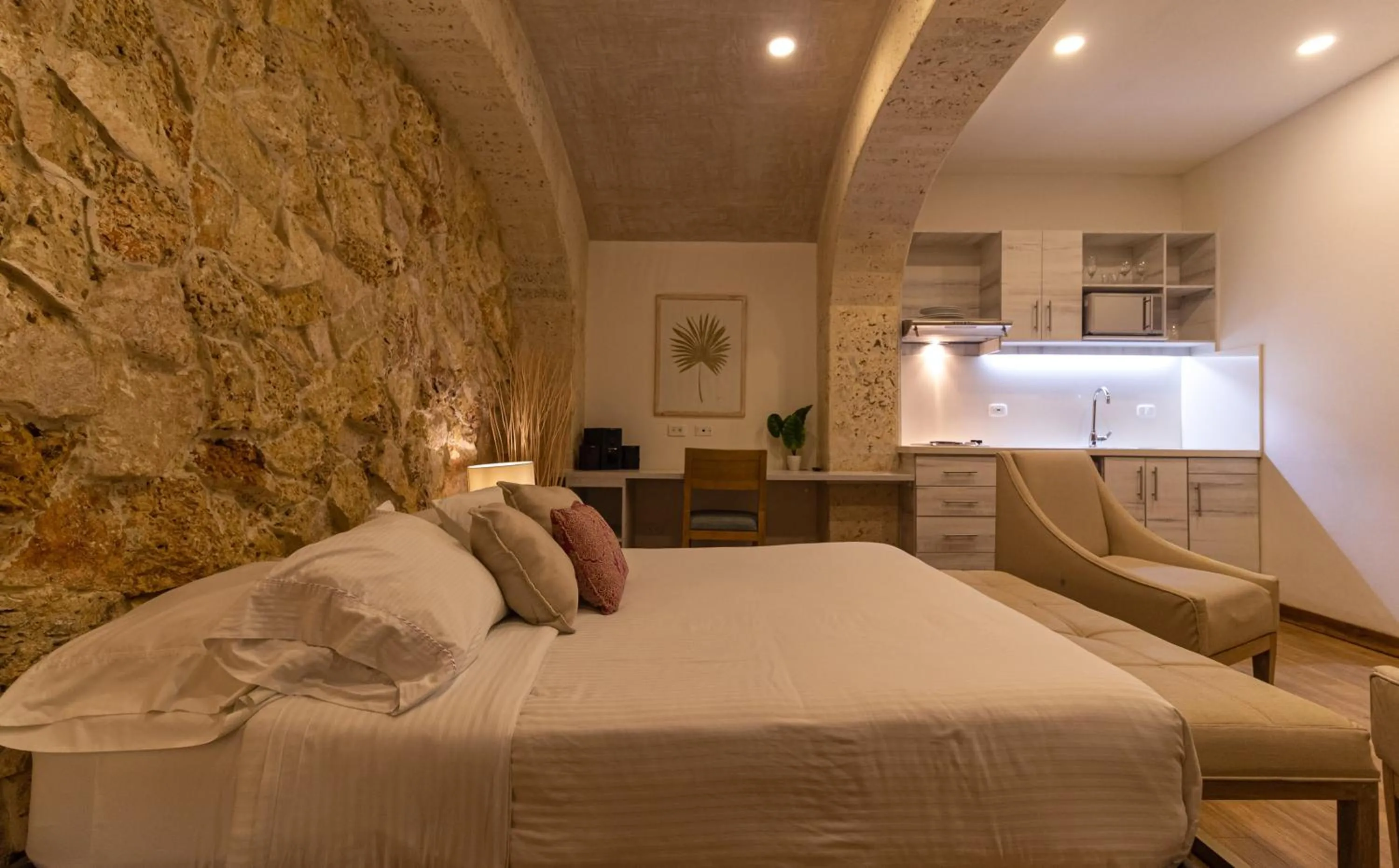 Bed in Cartagena Suites de Manga