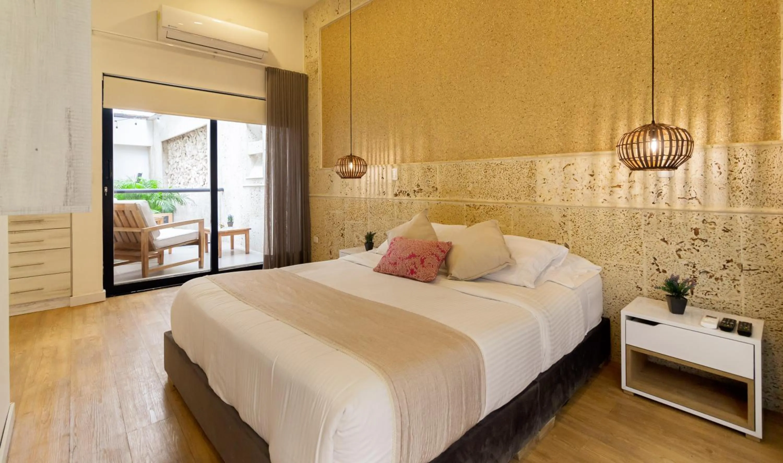 Bedroom, Bed in Cartagena Suites de Manga