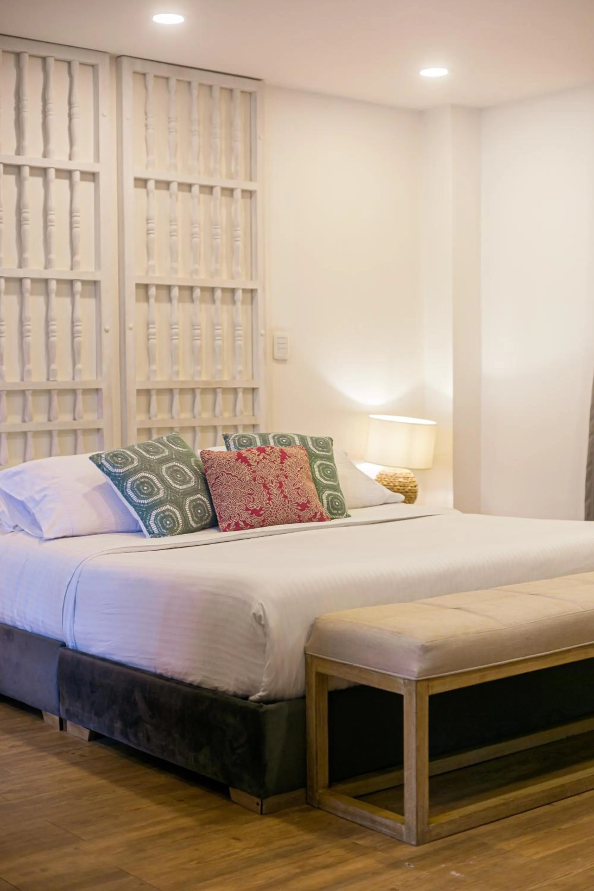 Bed in Cartagena Suites de Manga