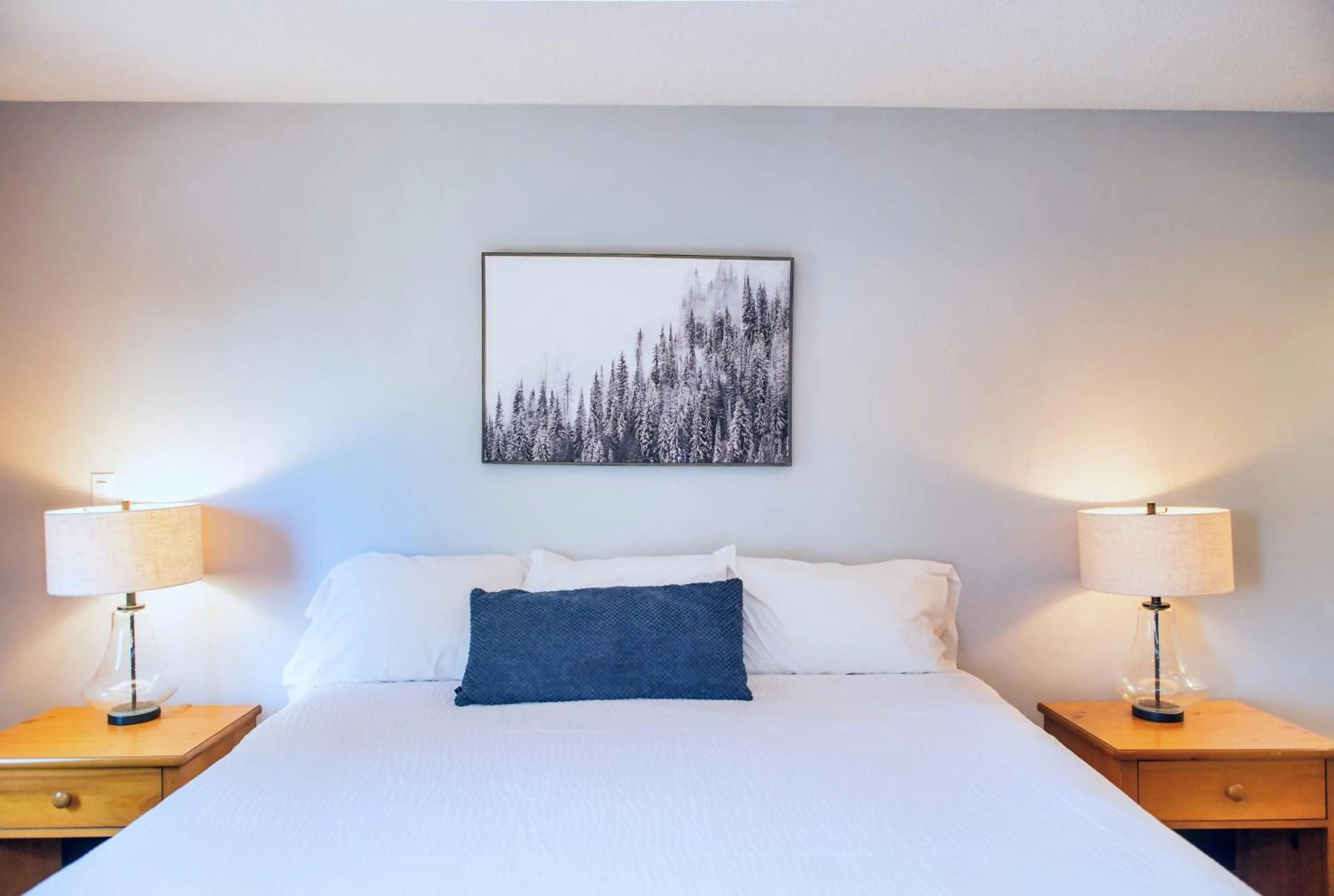 Bed in Terrace Suites