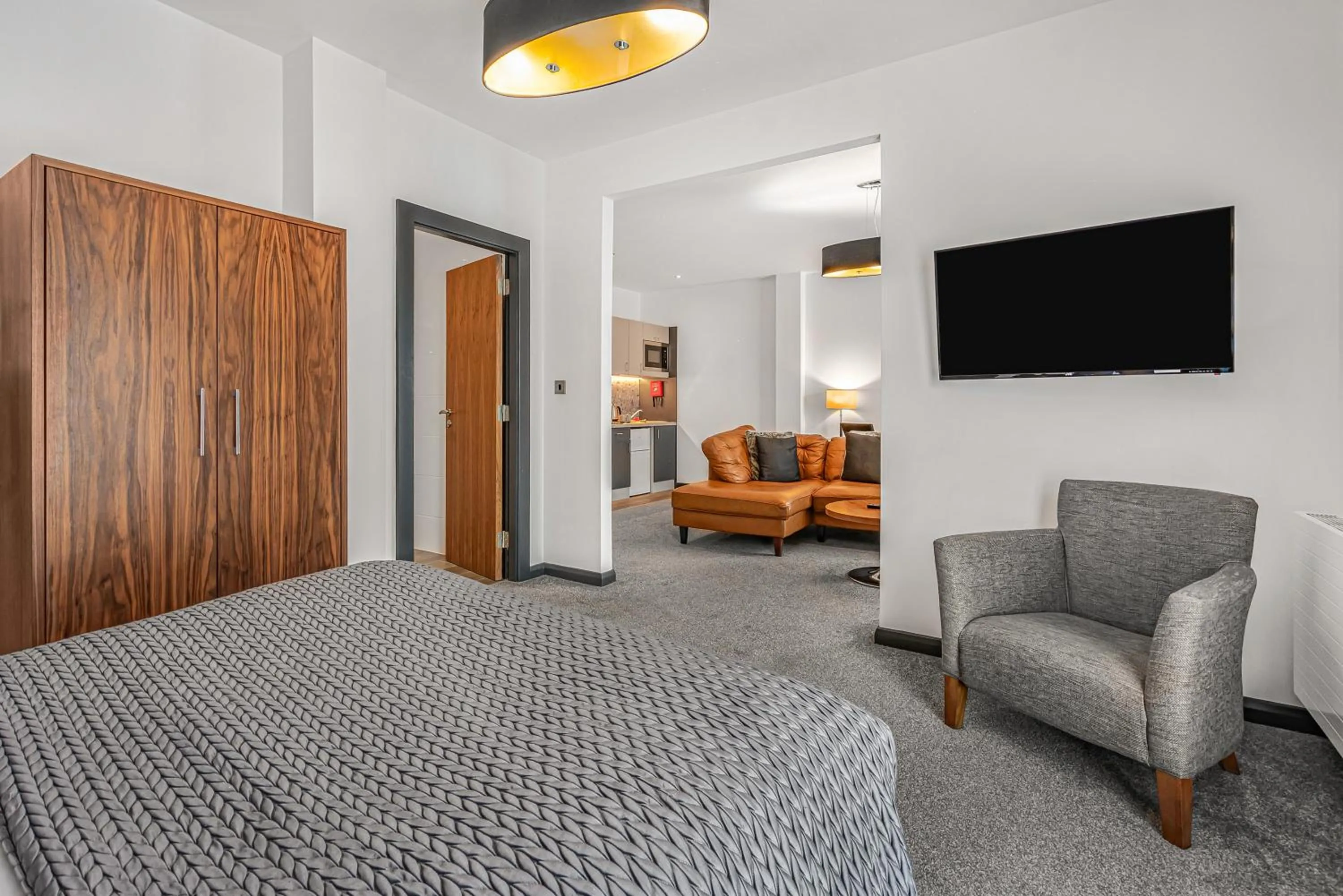 Living room, Bed in The Ainscow Hotel