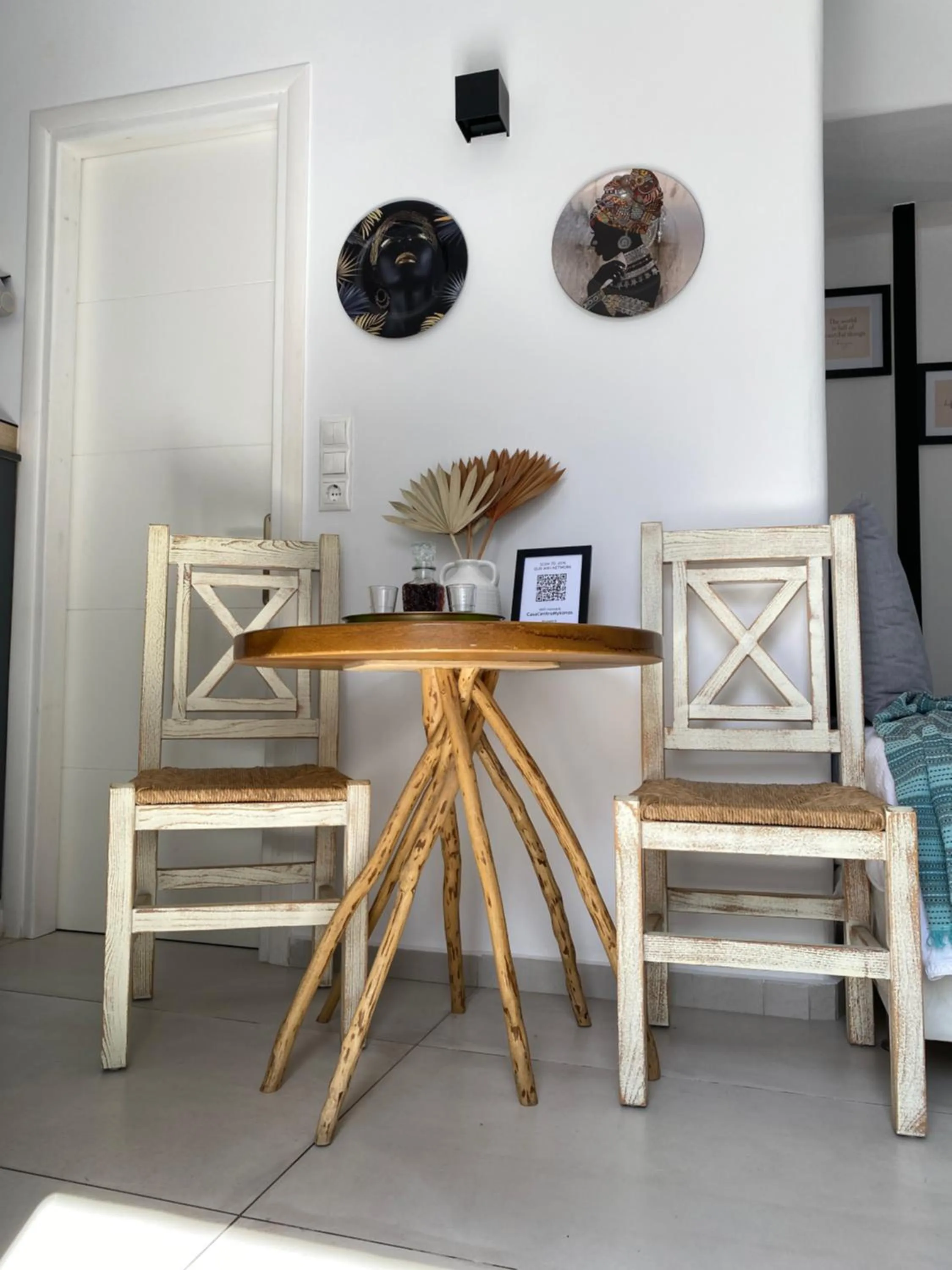 Seating area in Casa Centro Suites Mykonos