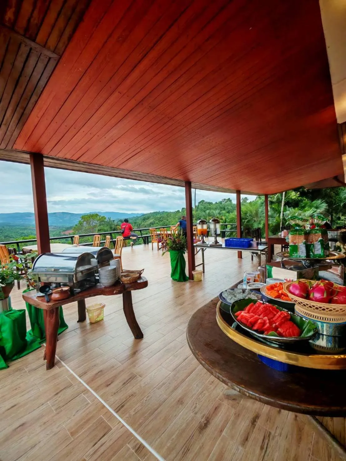 Buffet breakfast in Phuphamok Valley Resort