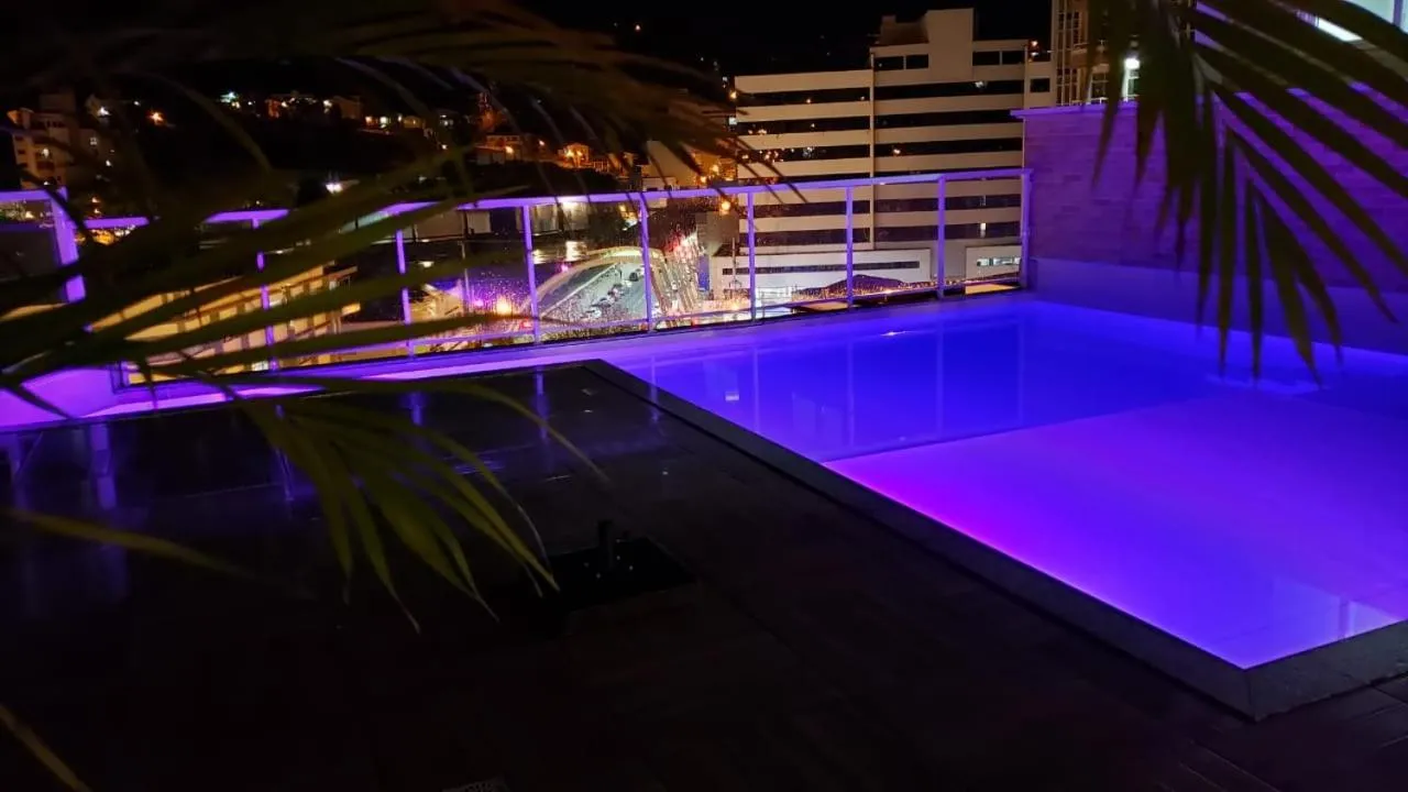 Pool view in Hotel Alvorada