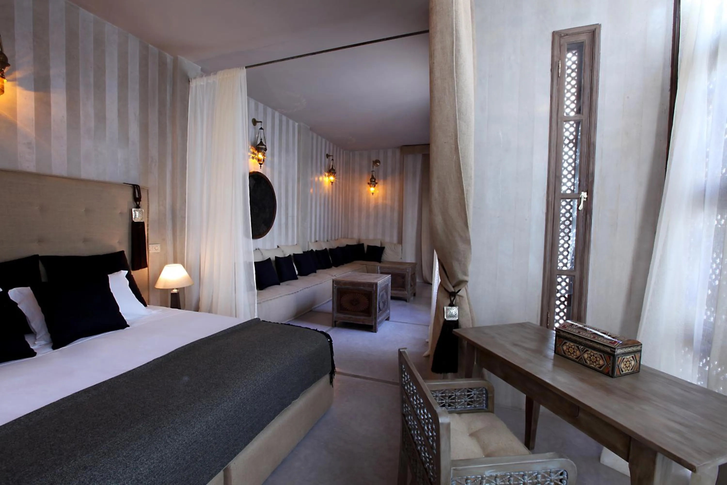 Bed in Riad Joya