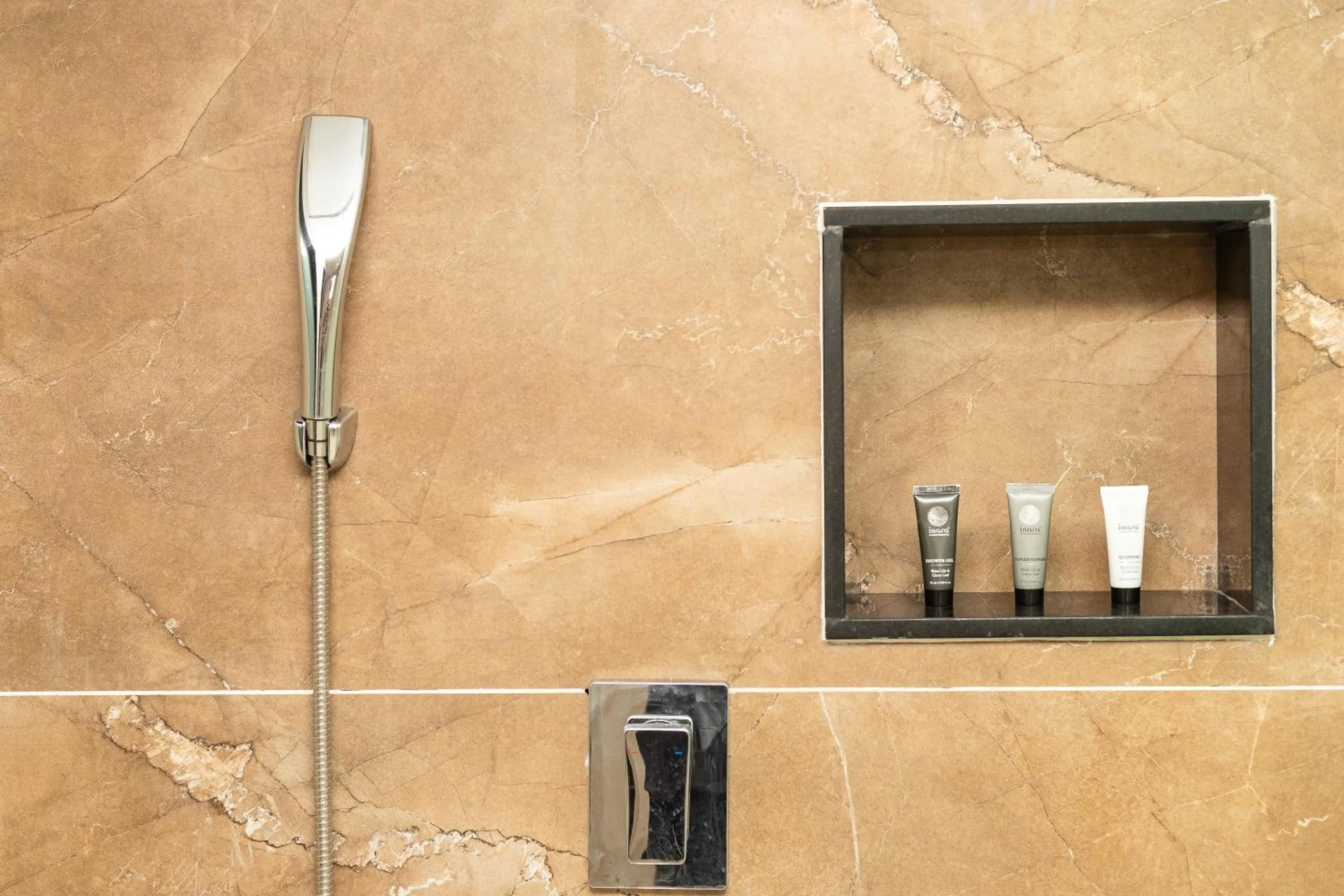 Shower in River Bank Jungle Resort, Chitwan