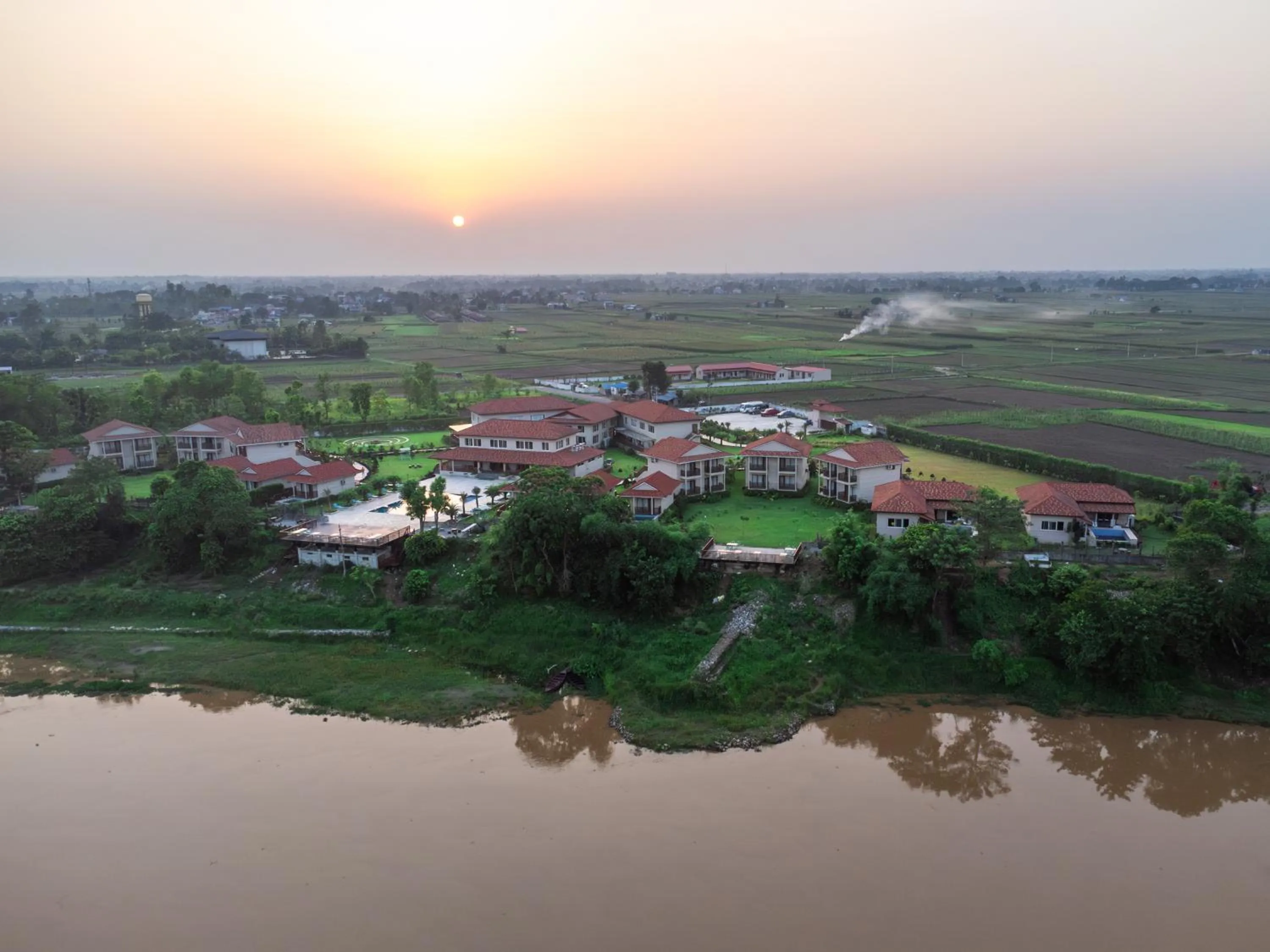 Property building in River Bank Jungle Resort, Chitwan