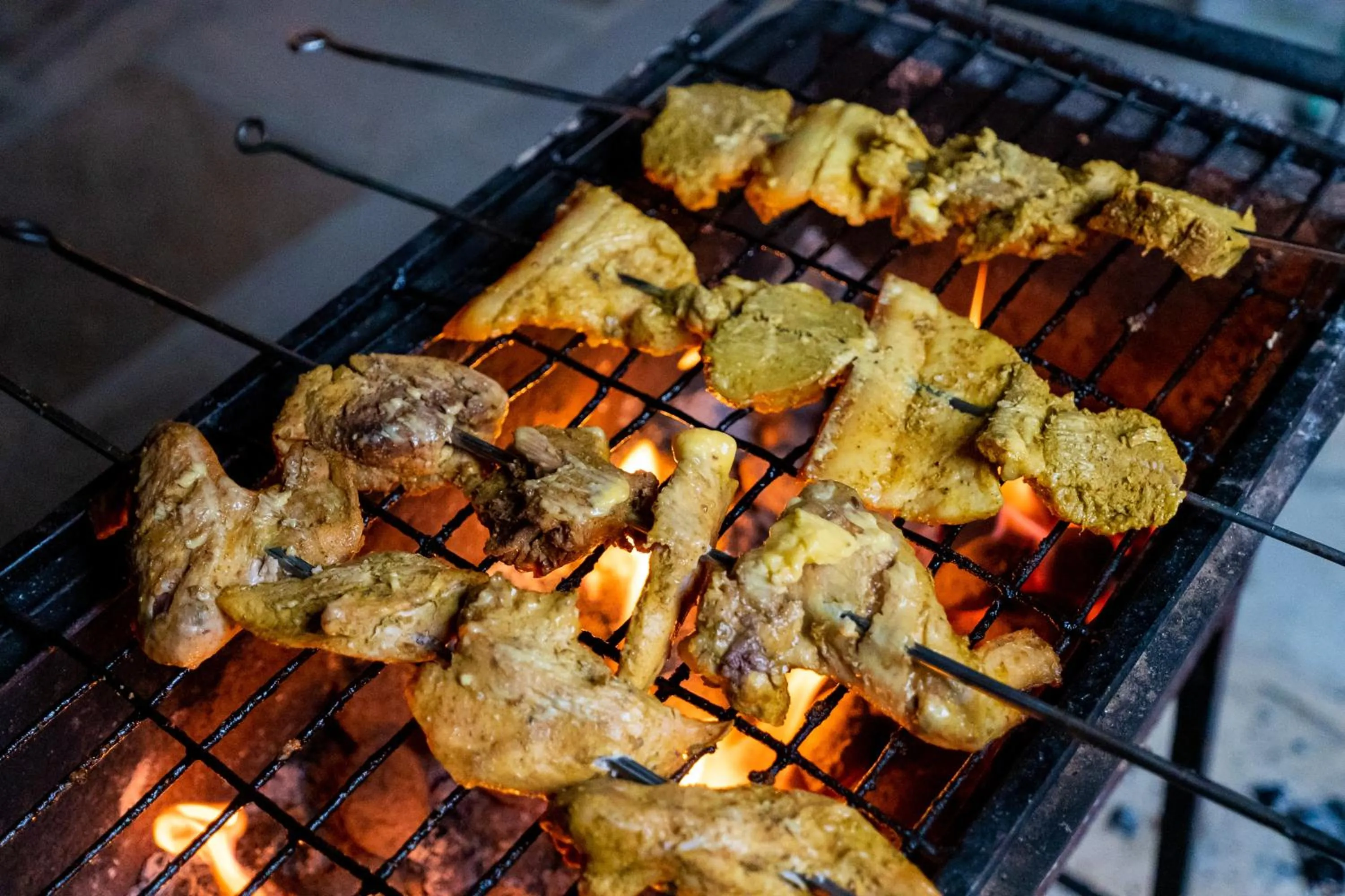 BBQ facilities in River Bank Jungle Resort, Chitwan
