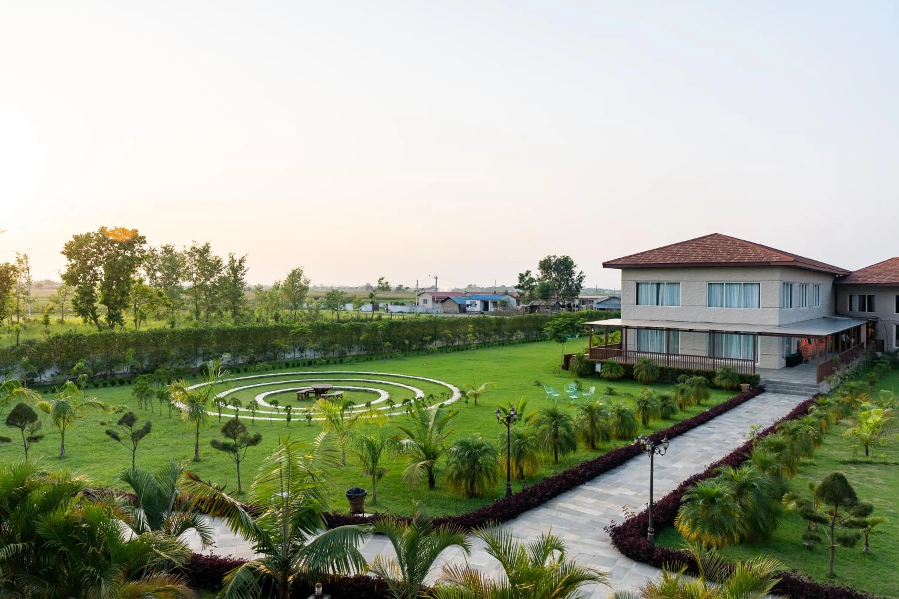 Garden in River Bank Jungle Resort, Chitwan