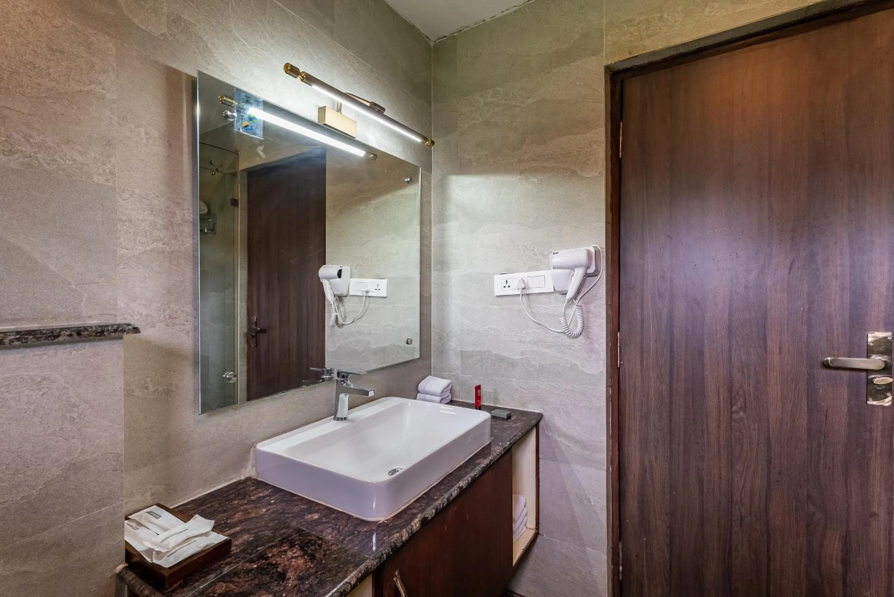 Bathroom in River Bank Jungle Resort, Chitwan