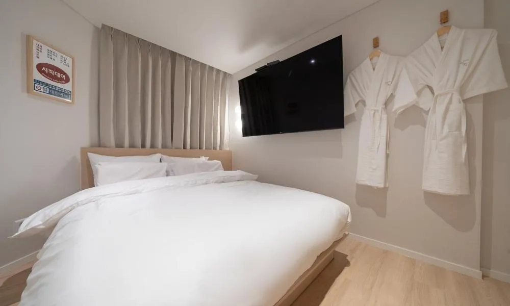 Bed in Annk Hotel Daejeon Daeheung