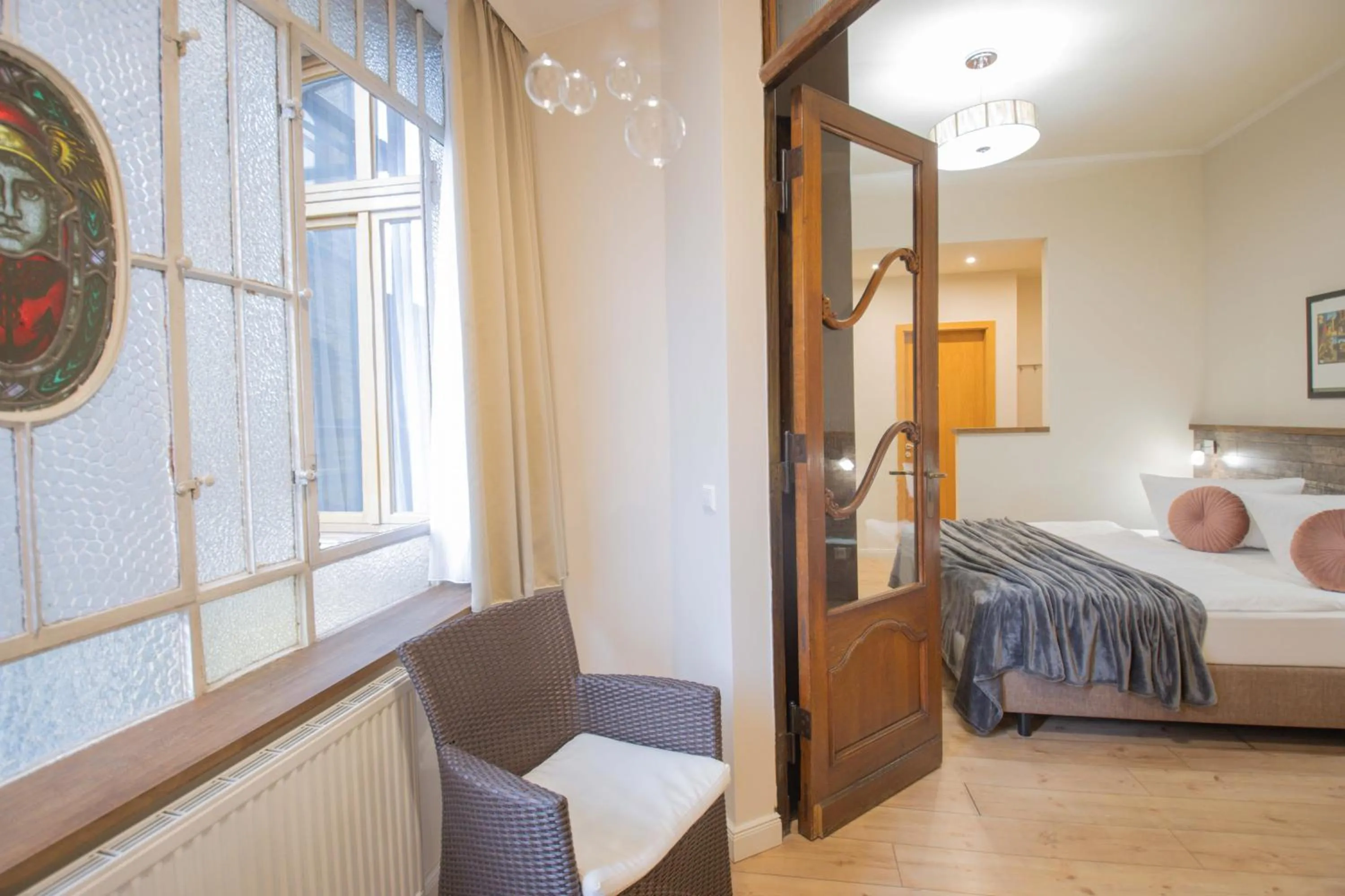 Photo of the whole room, Bed in Boutique Hotel Schwarzer Baer