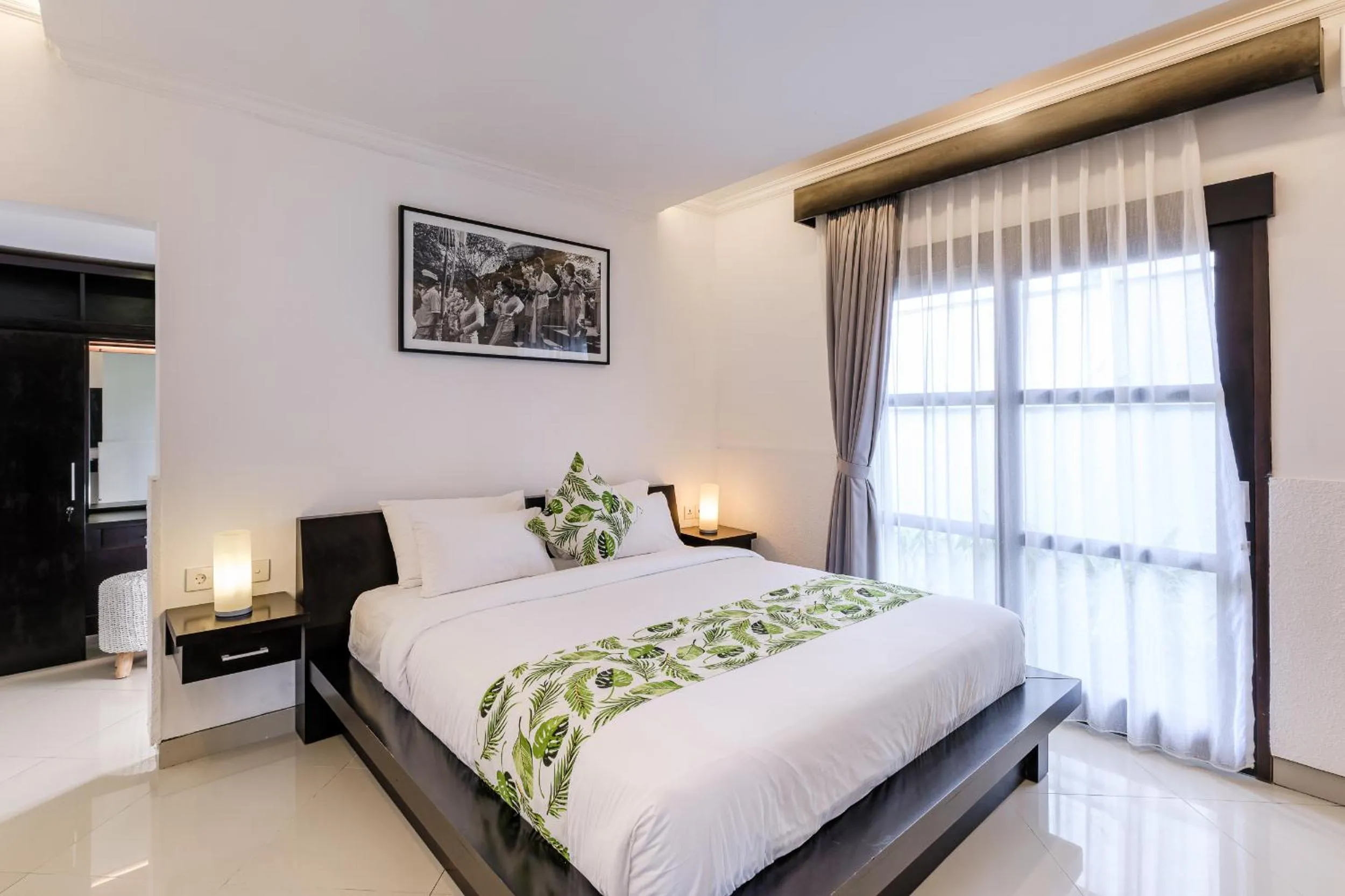 Bed in Chandi Hotel Ubud