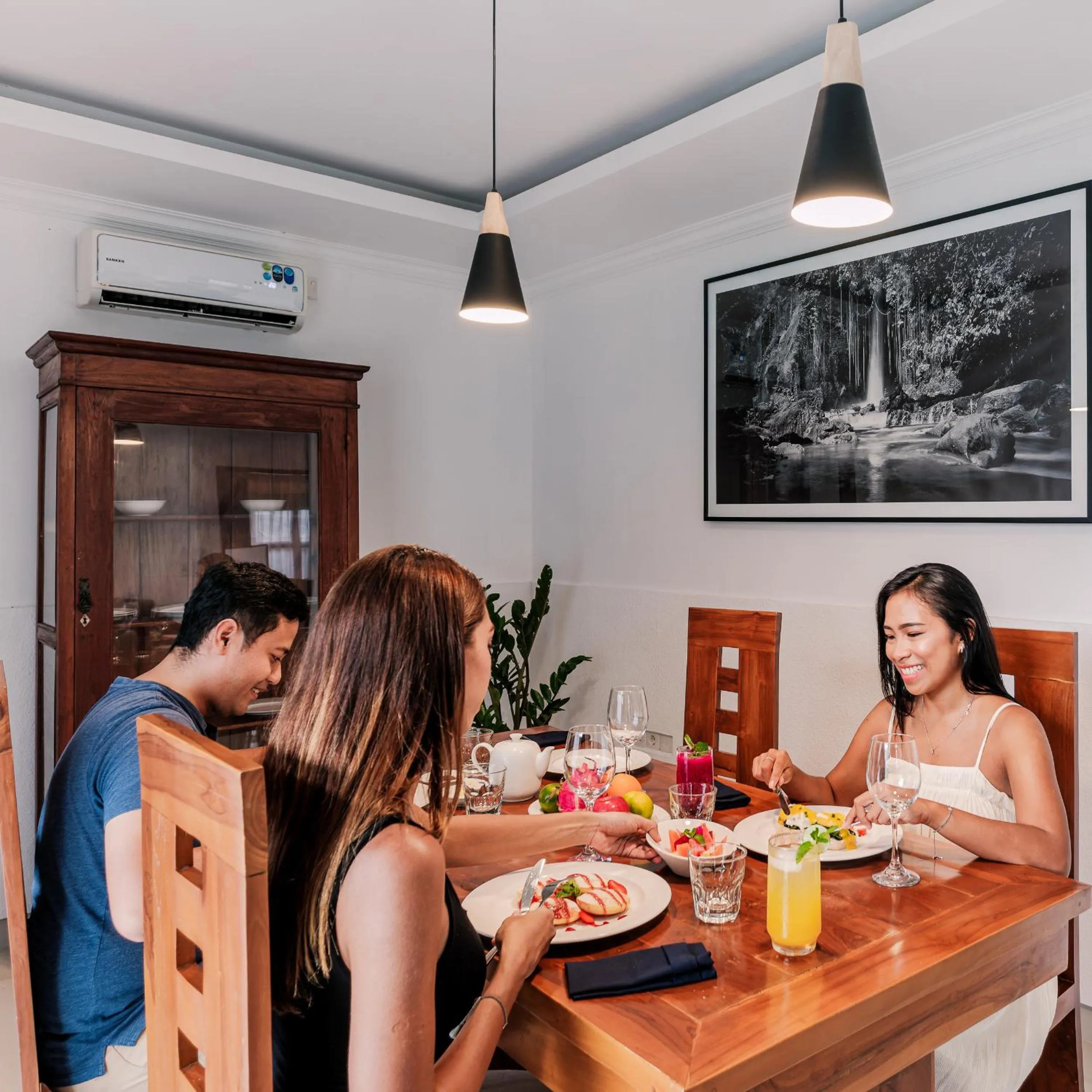 Seating area in Chandi Hotel Ubud
