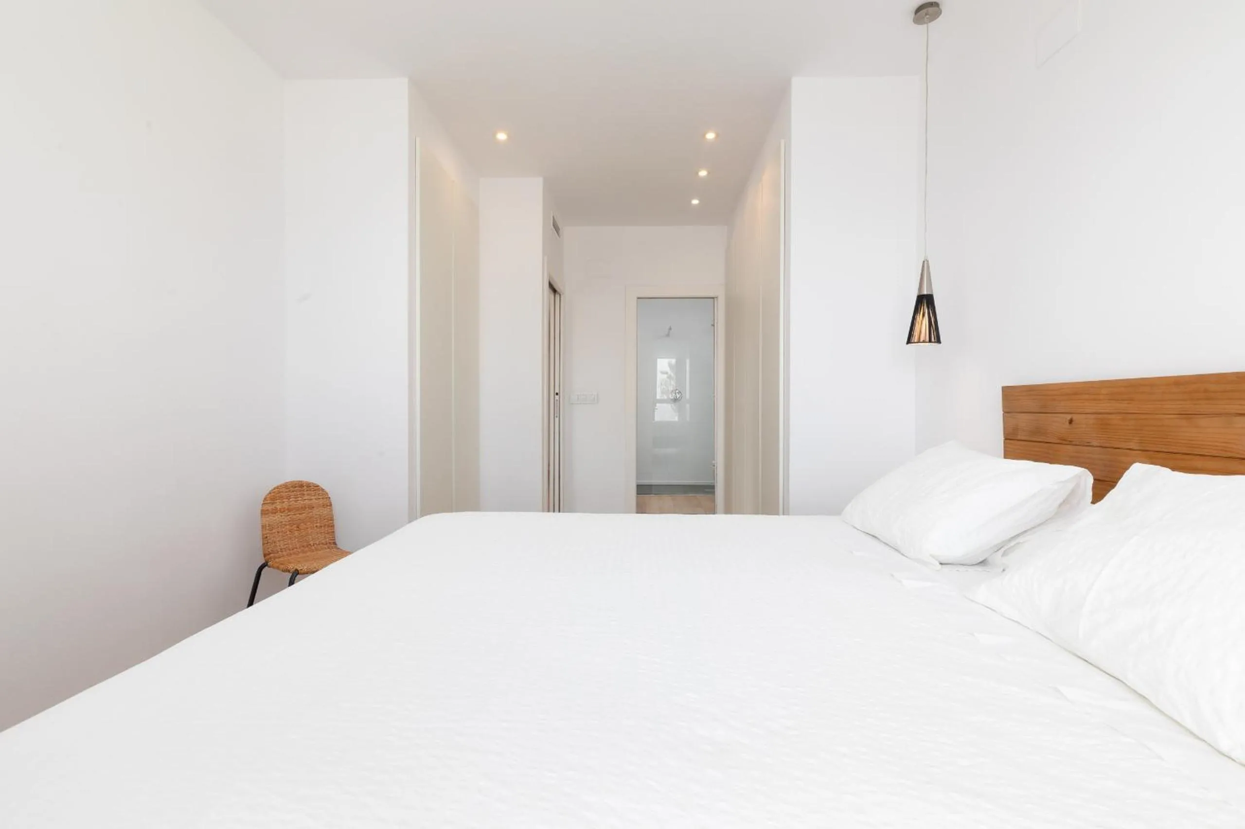 Bed in ApartUP Patacona Deluxe