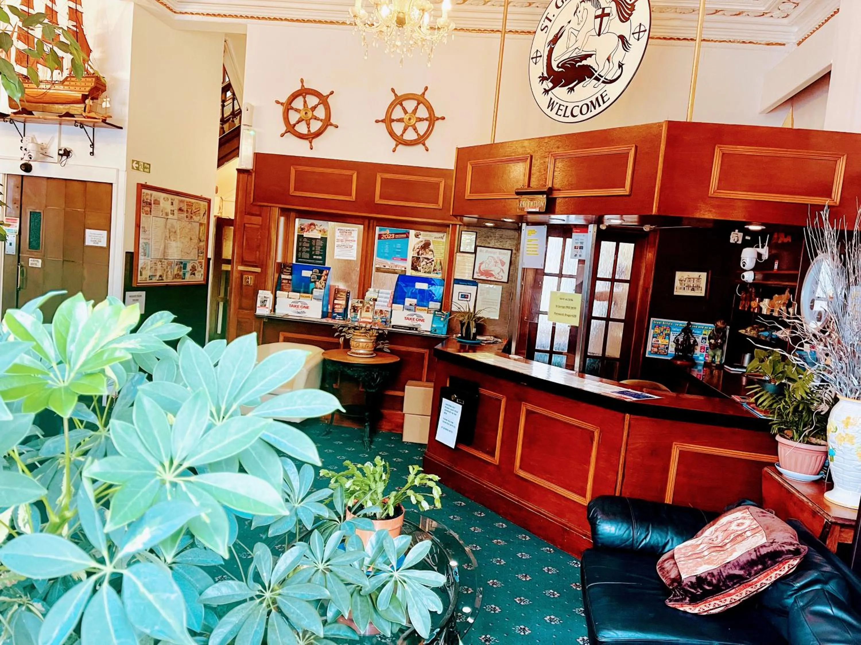 Lobby or reception in St George Hotel Great Yarmouth