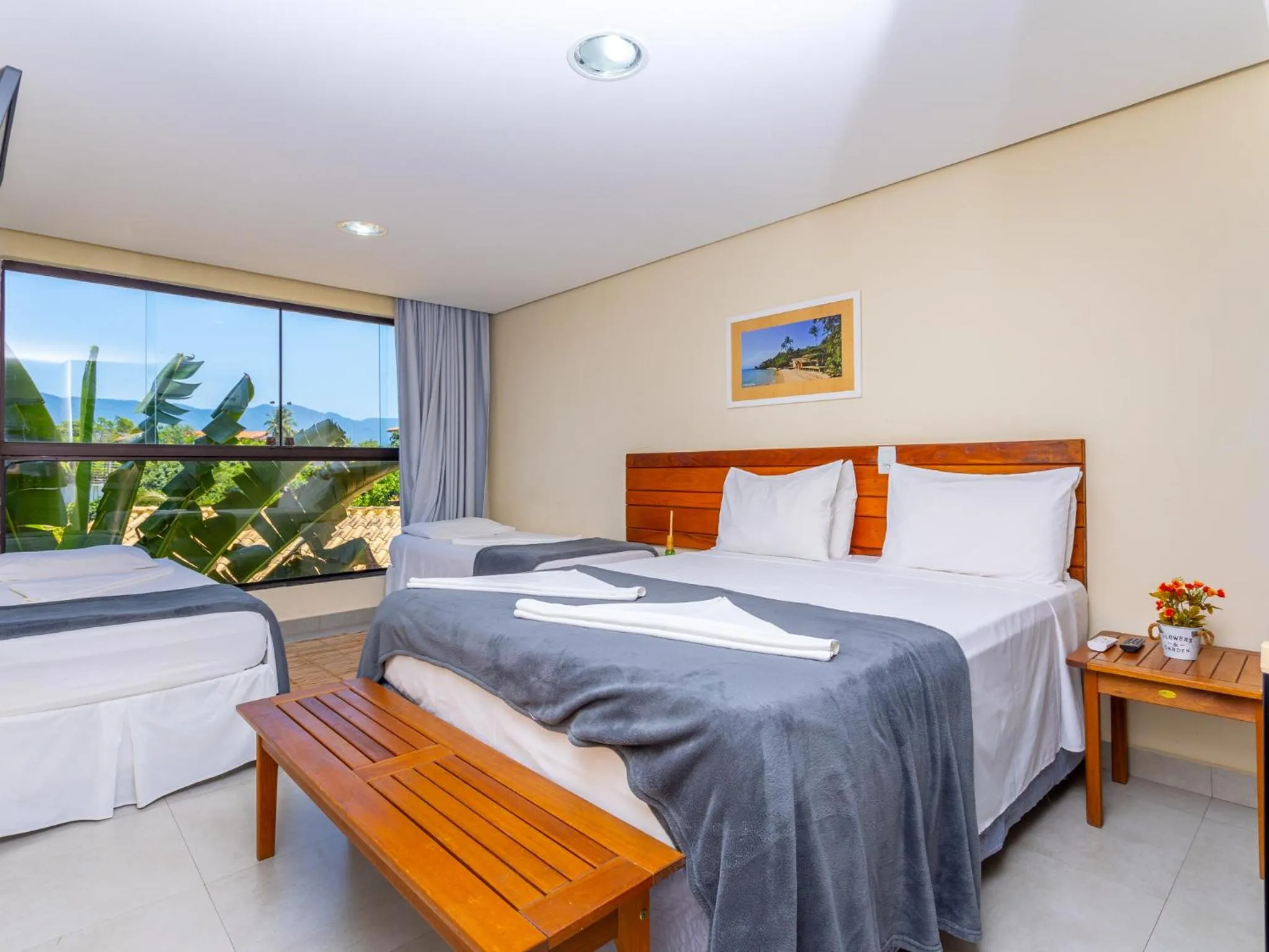 Bed in Eco Baepi Residence