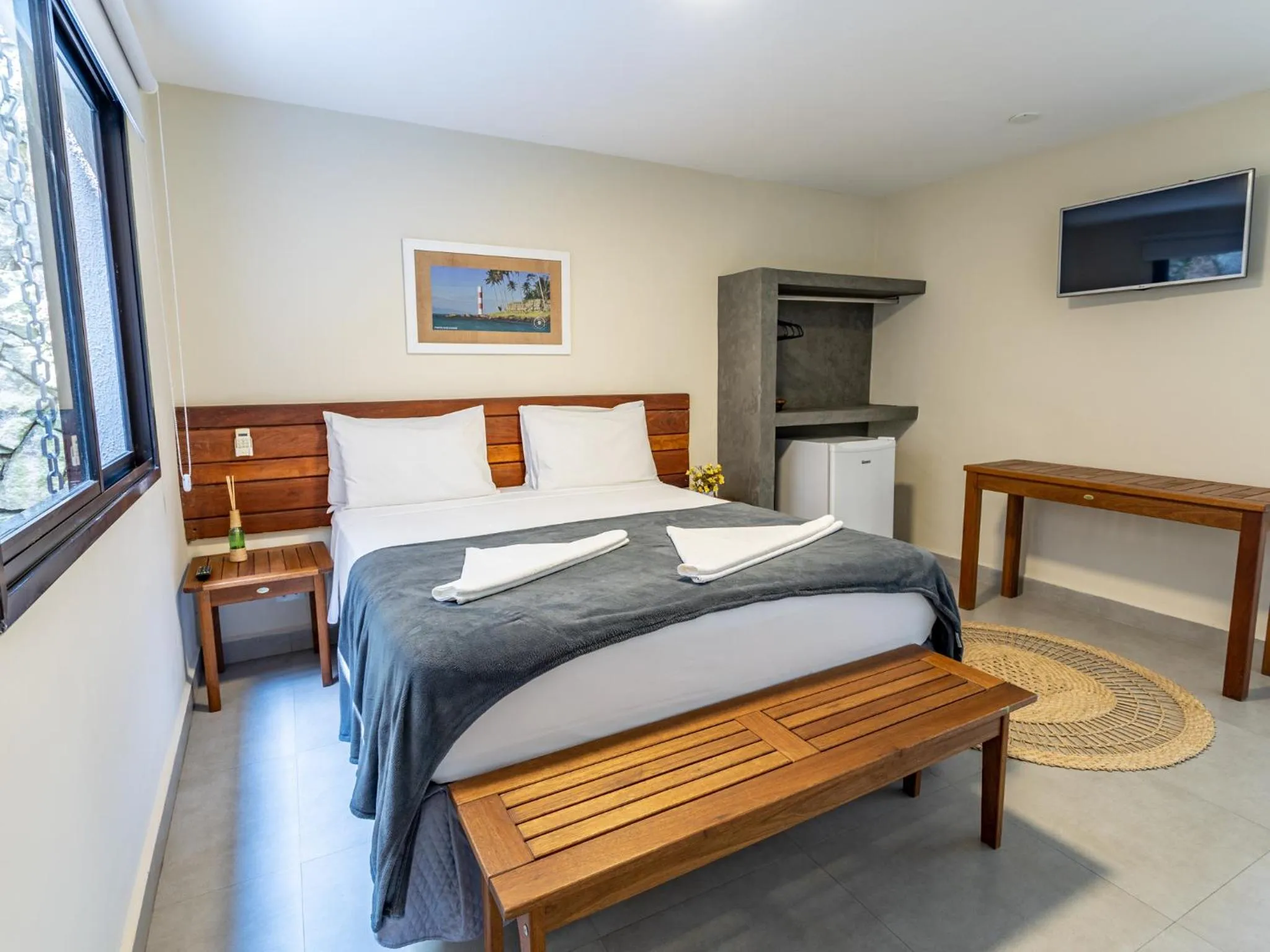 Bed in Eco Baepi Residence