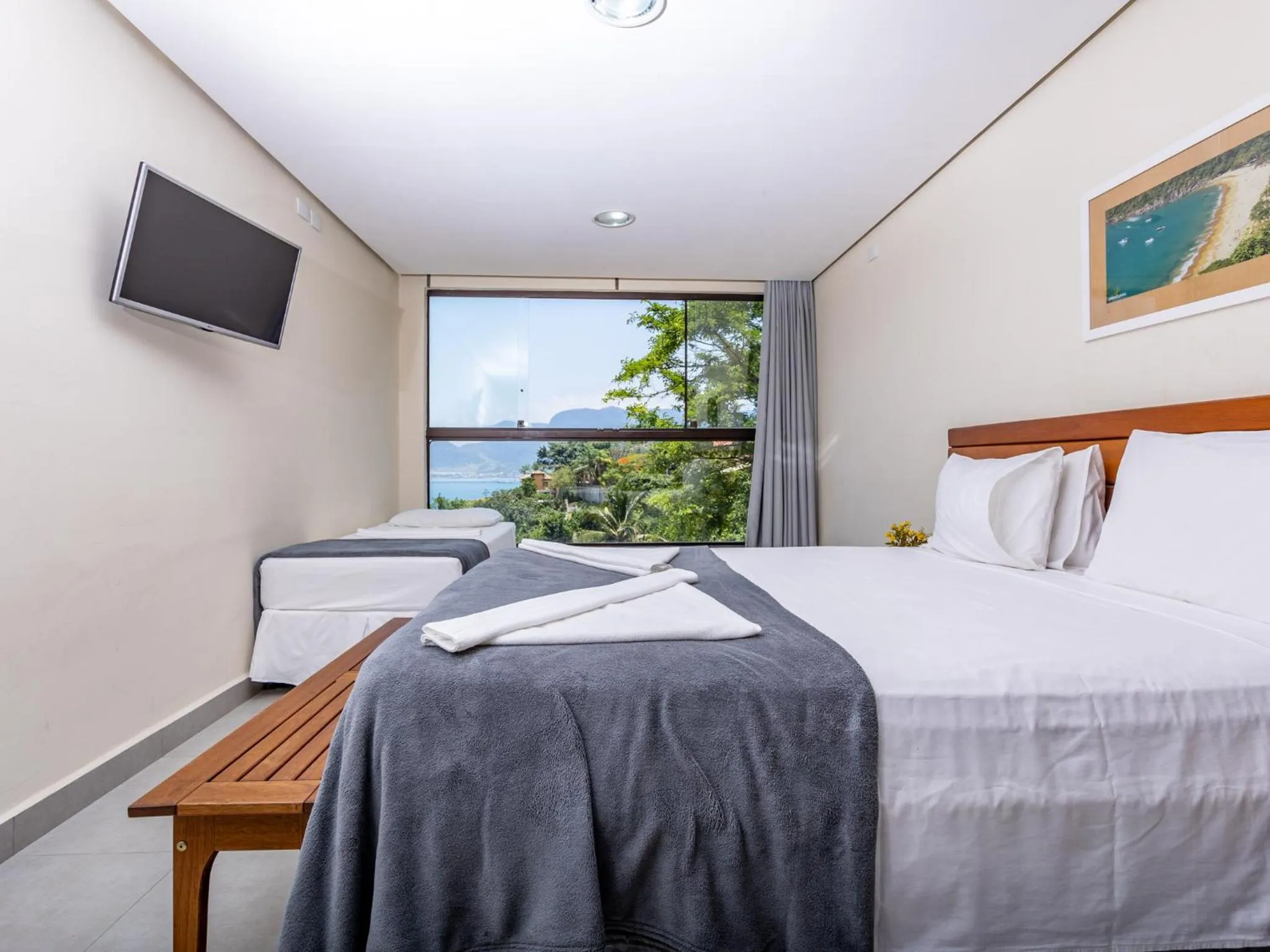 TV and multimedia, Bed in Eco Baepi Residence