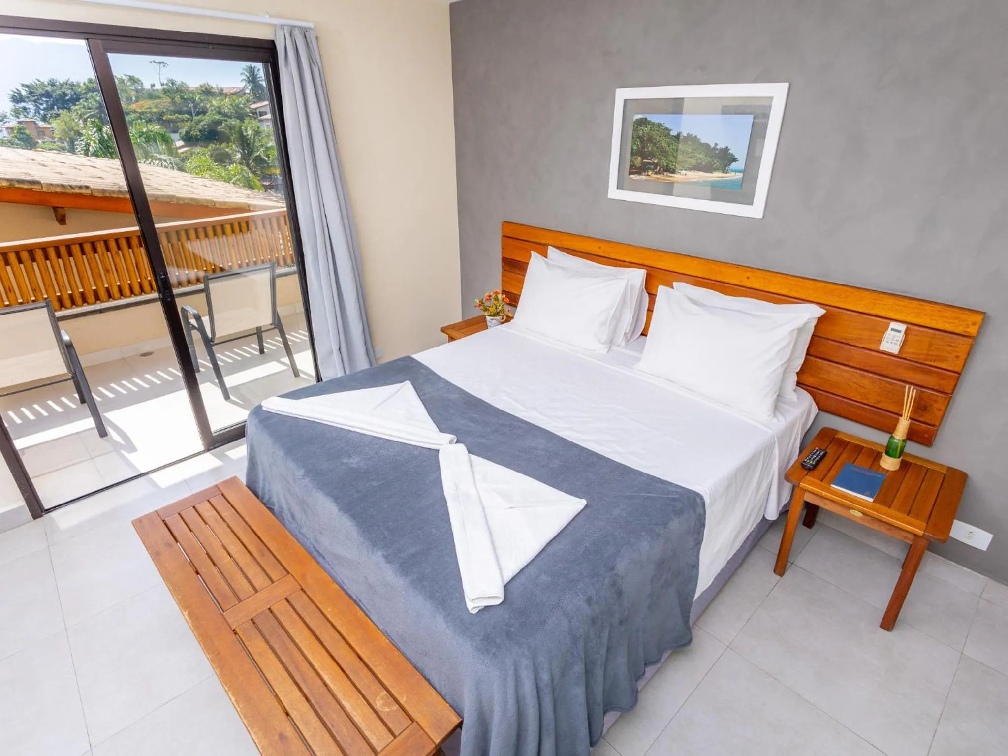 Bed in Eco Baepi Residence