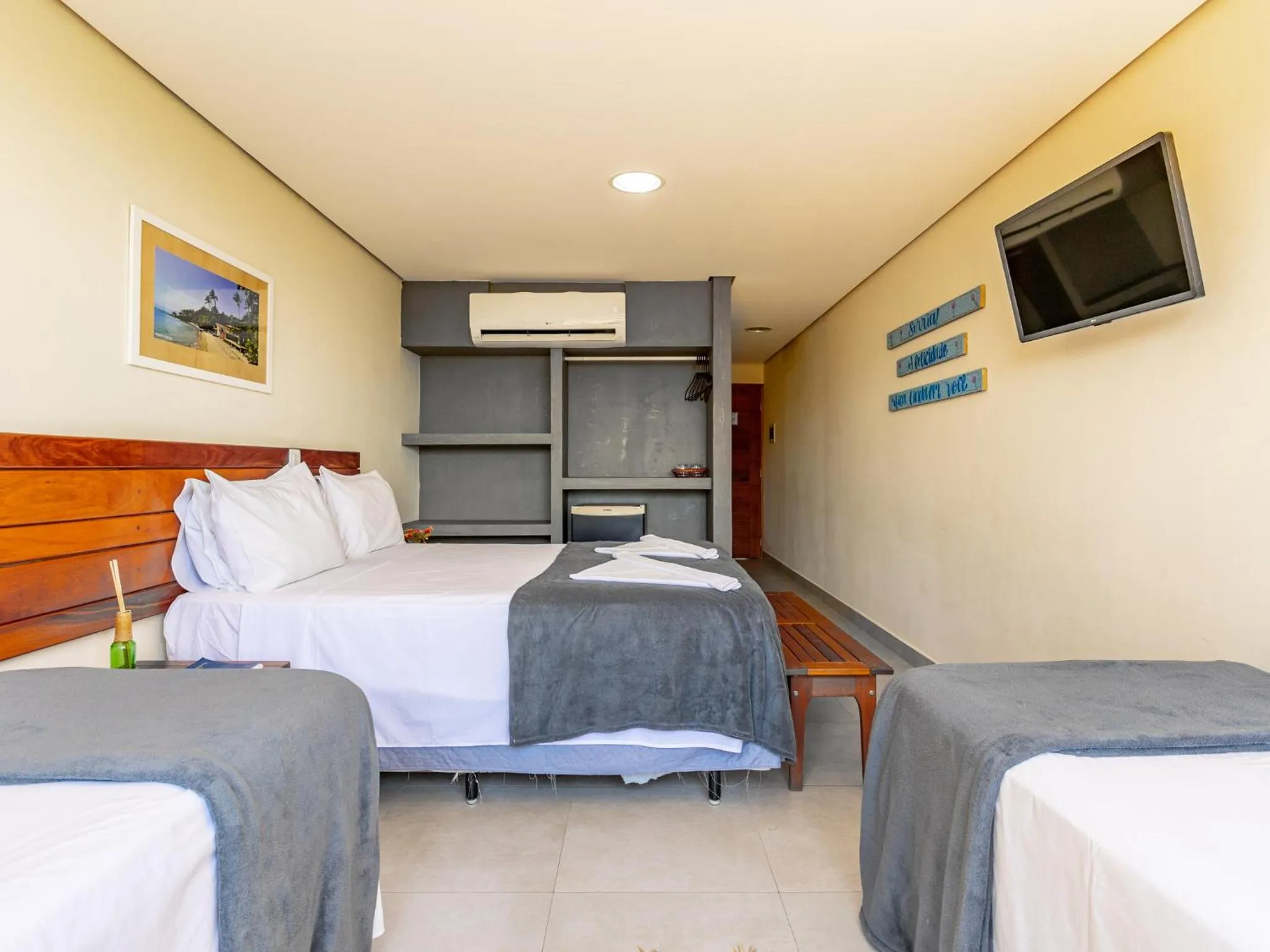 Bed in Eco Baepi Residence