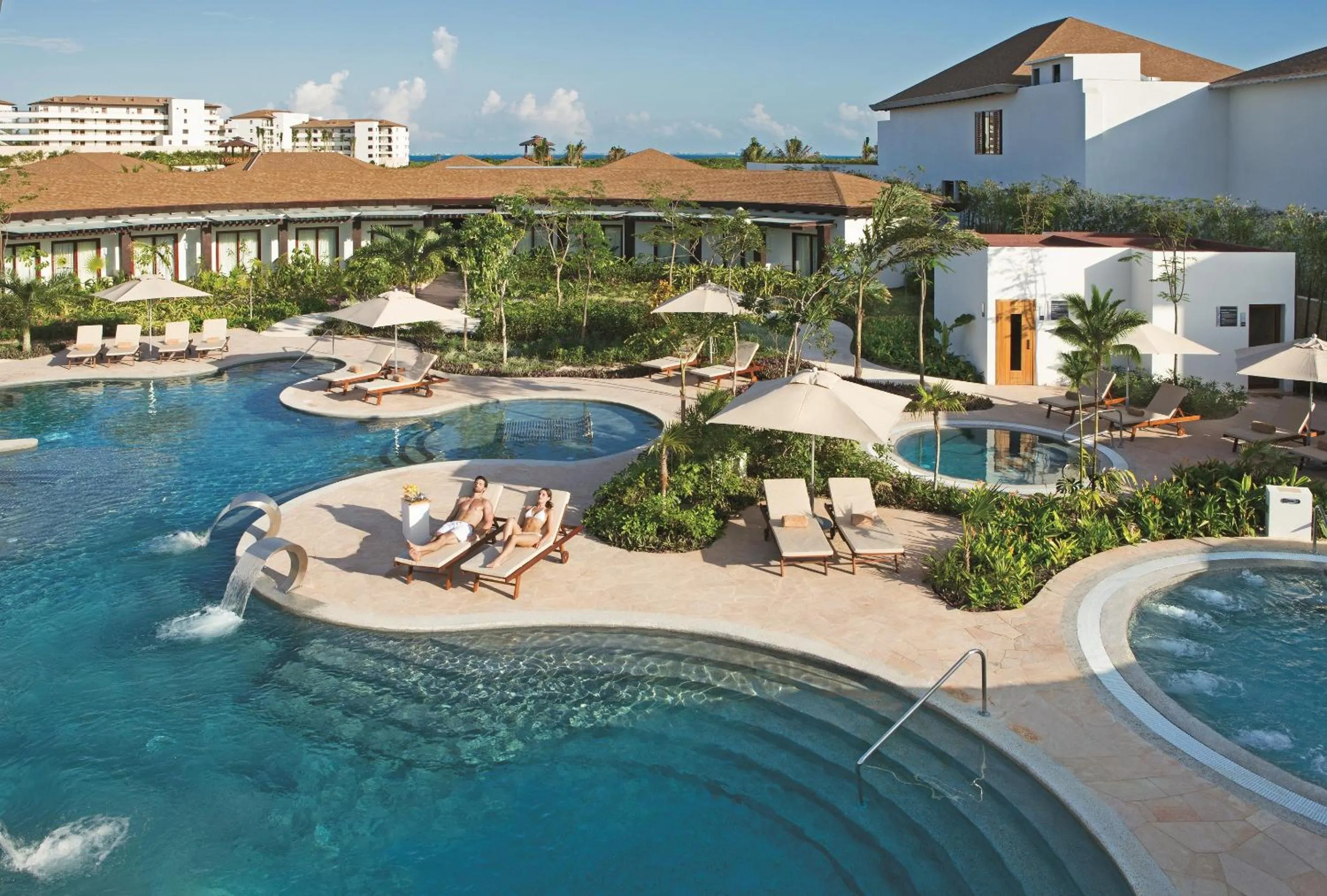 Swimming pool in Secrets Playa Mujeres Golf & Spa Resort - All Inclusive Adults Only - Grand Reopening Coming Soon!