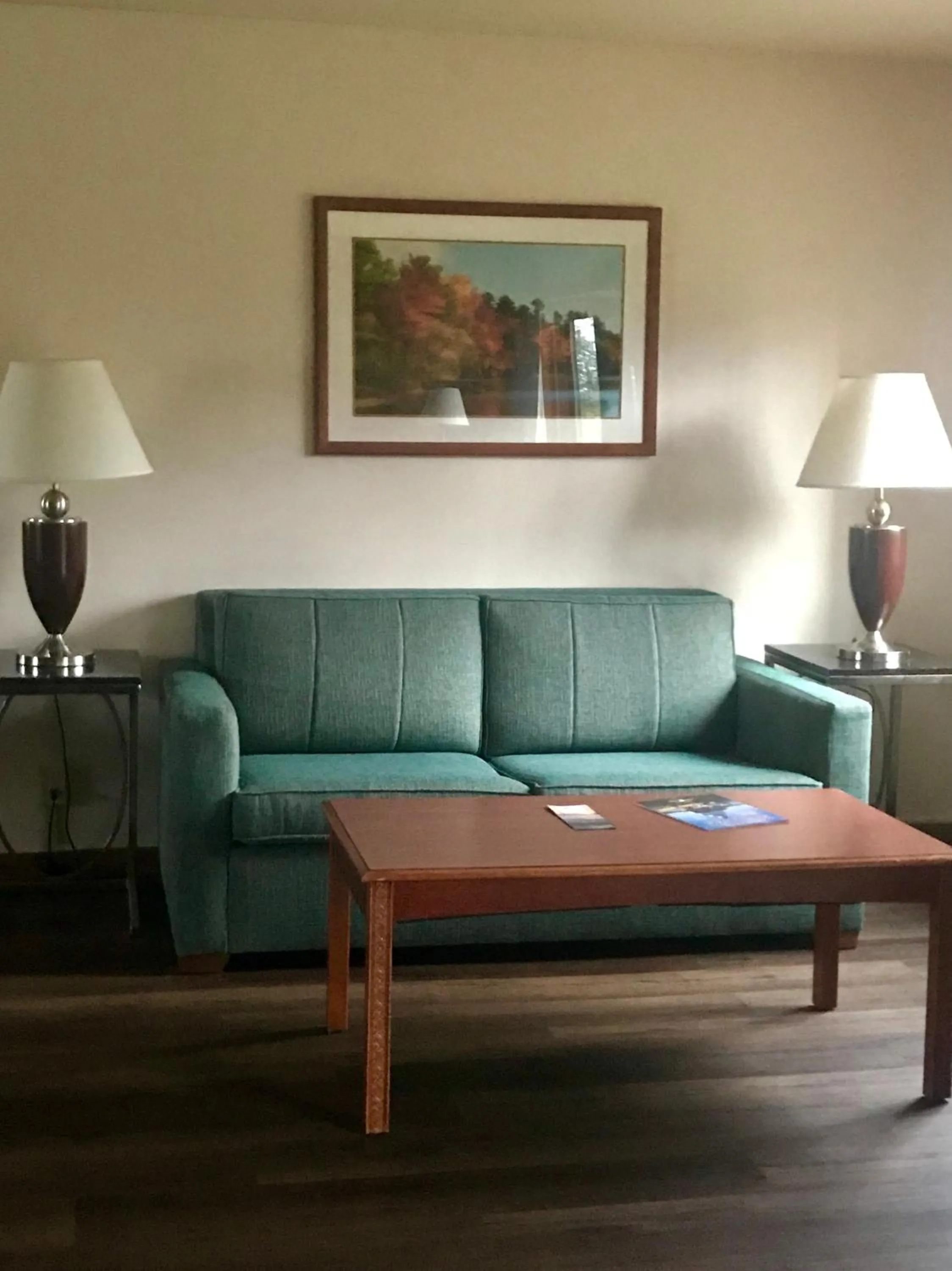 Seating area in Village Inn on the Lake