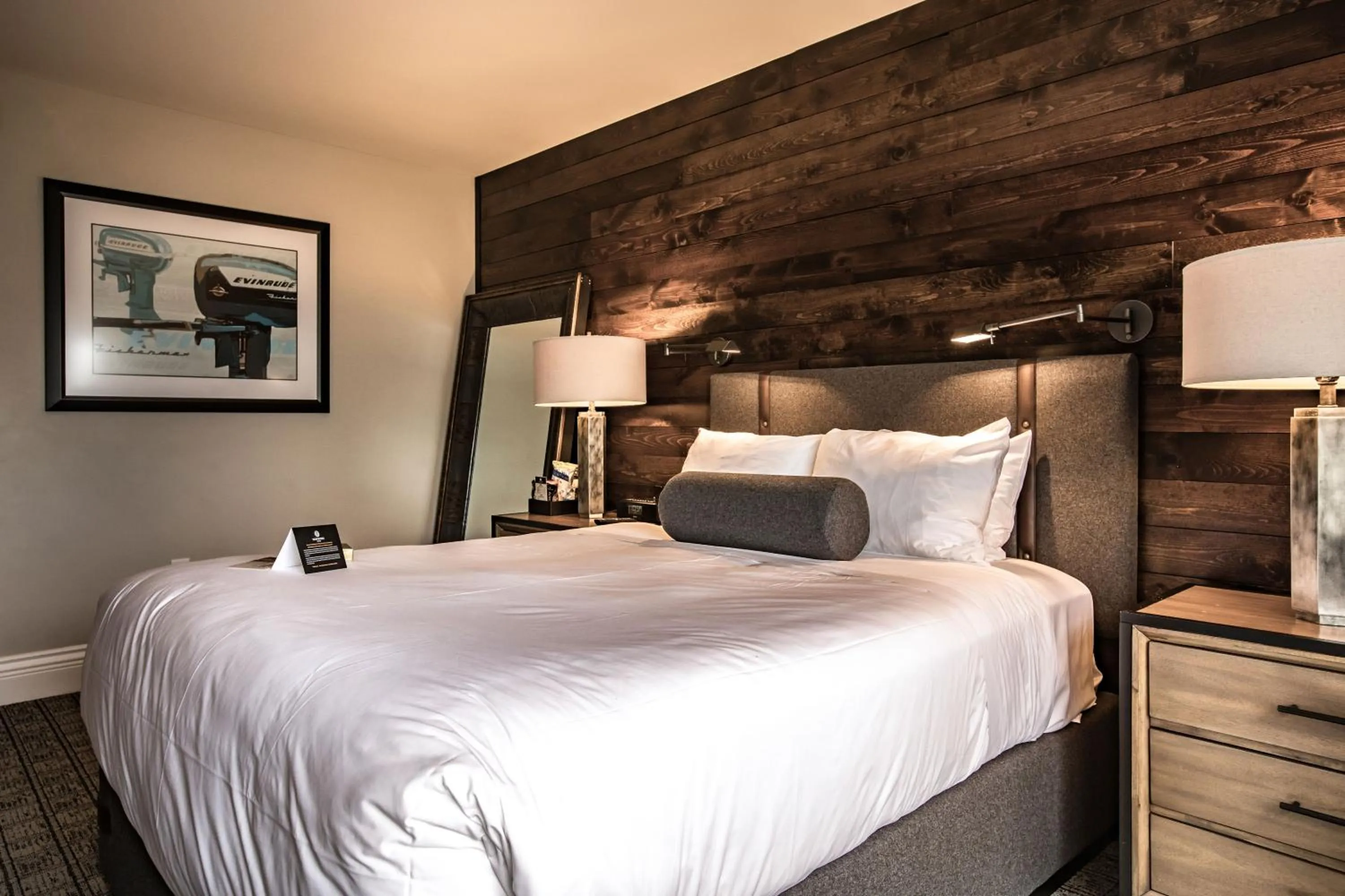 Bed in Ironworks Hotel