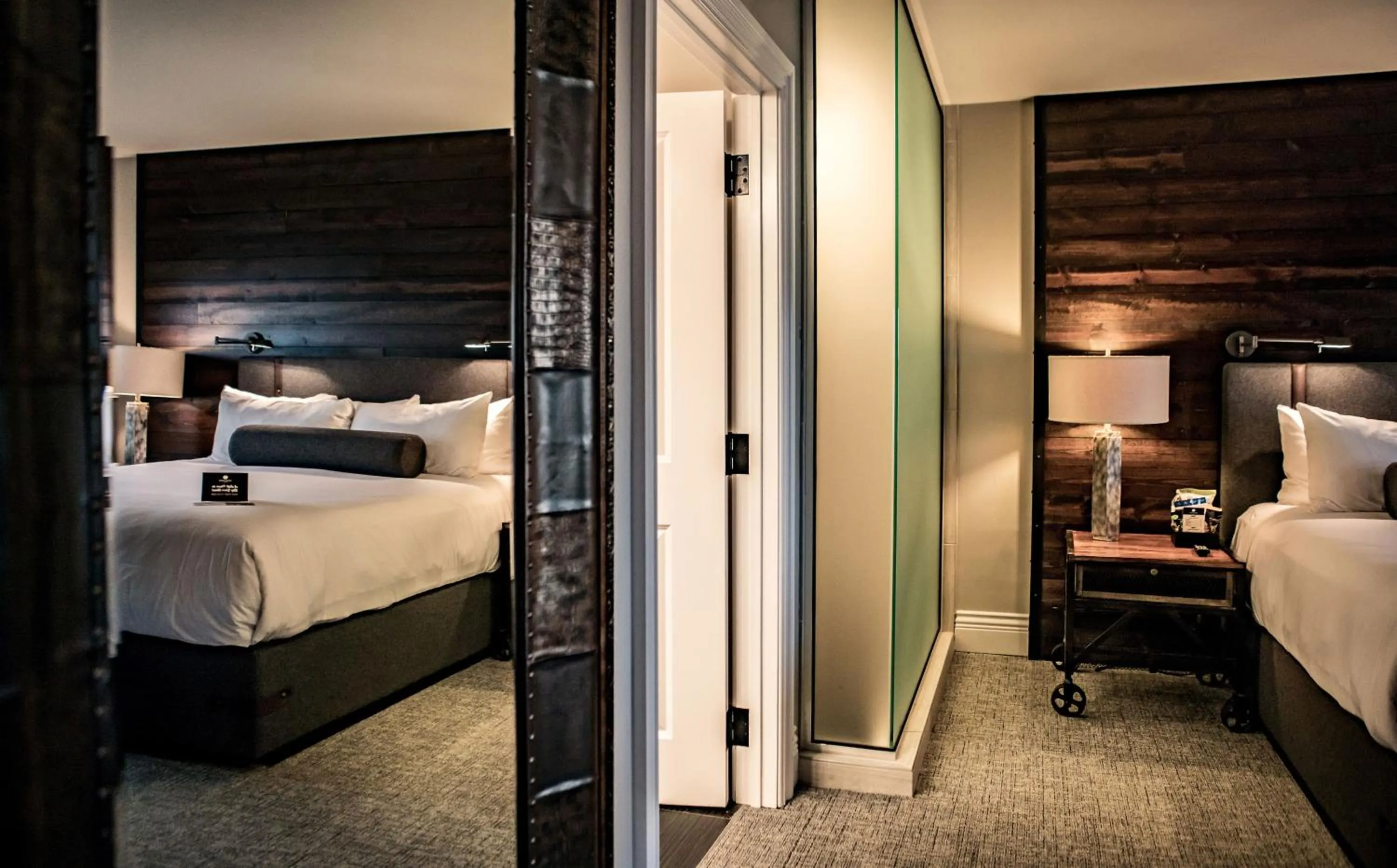 Bed in Ironworks Hotel