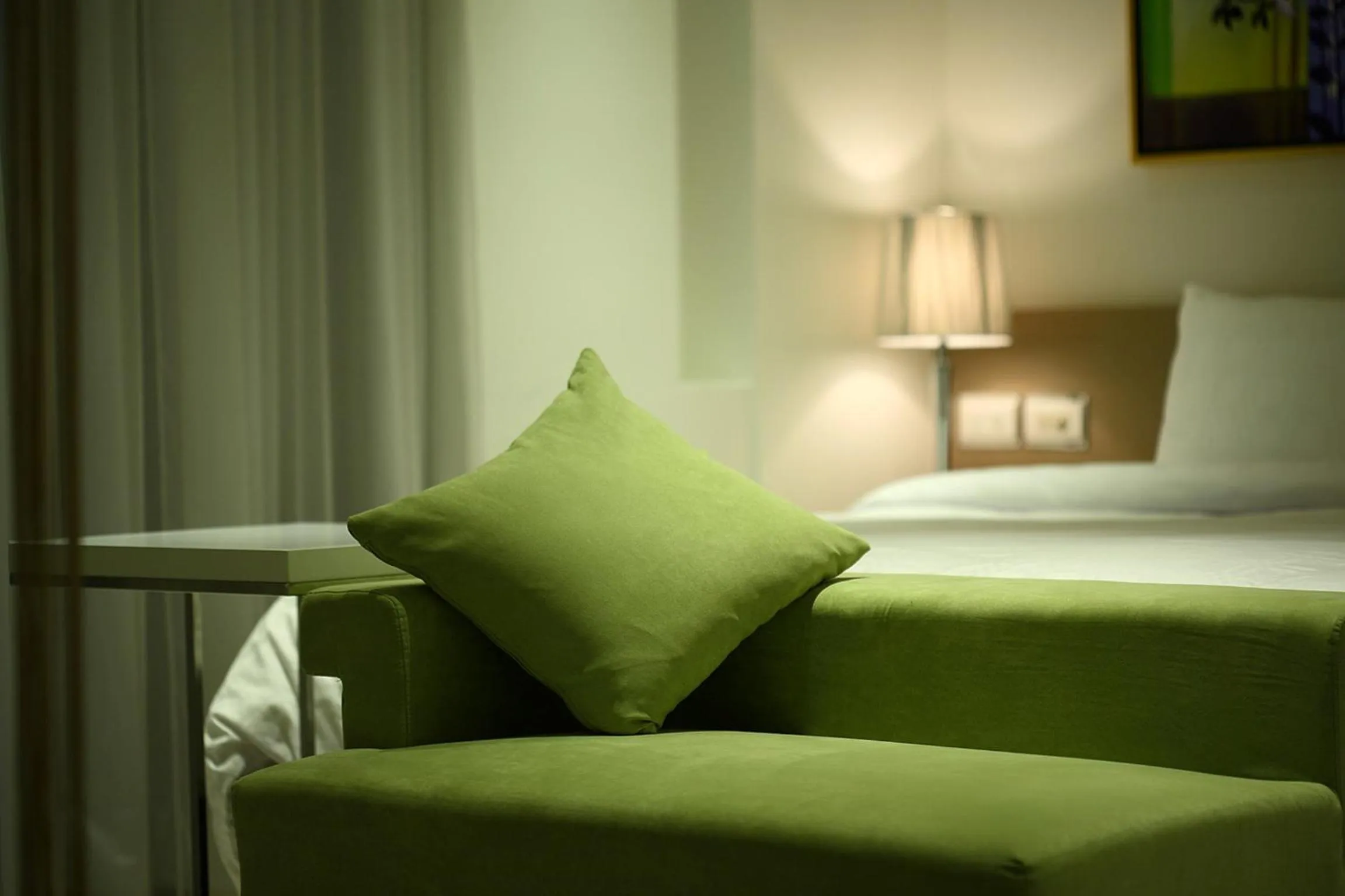 Decorative detail, Bed in Hsiangkelira Hotel