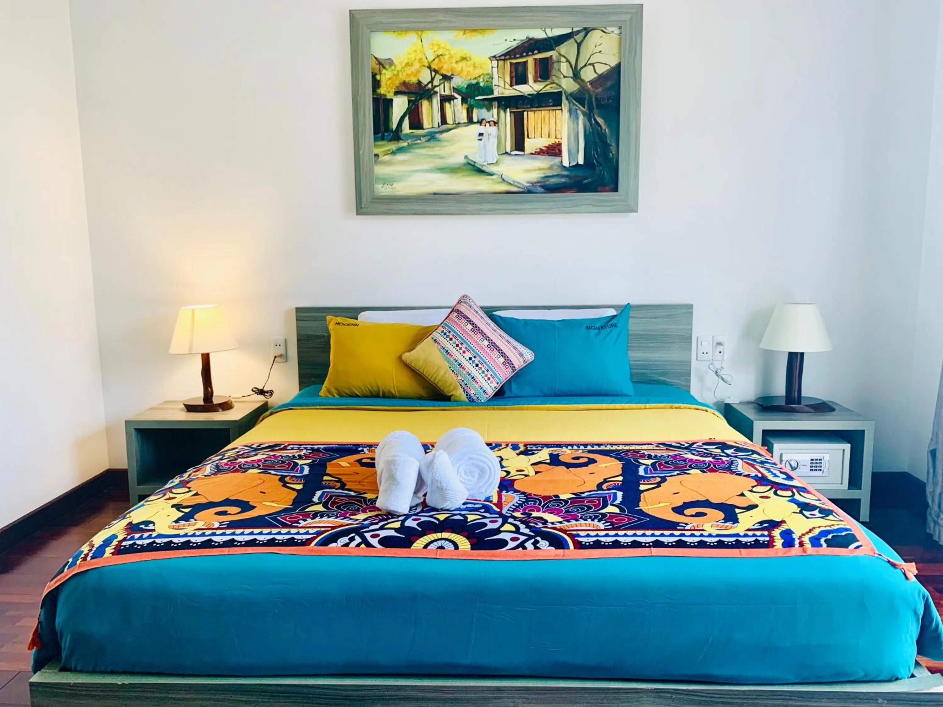 Bed in Ylang Garden Villa