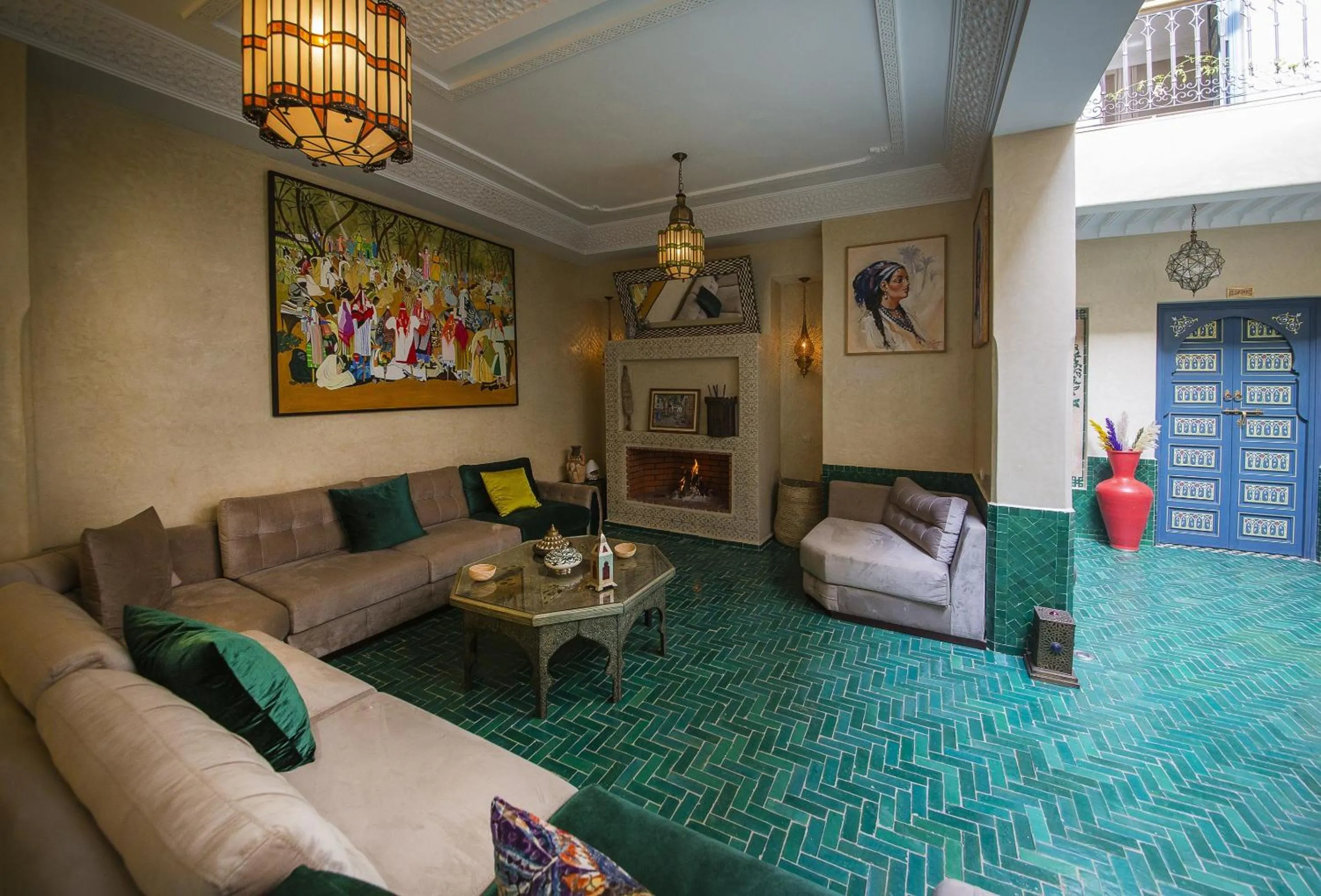 Living room in Riad Atrium & Spa