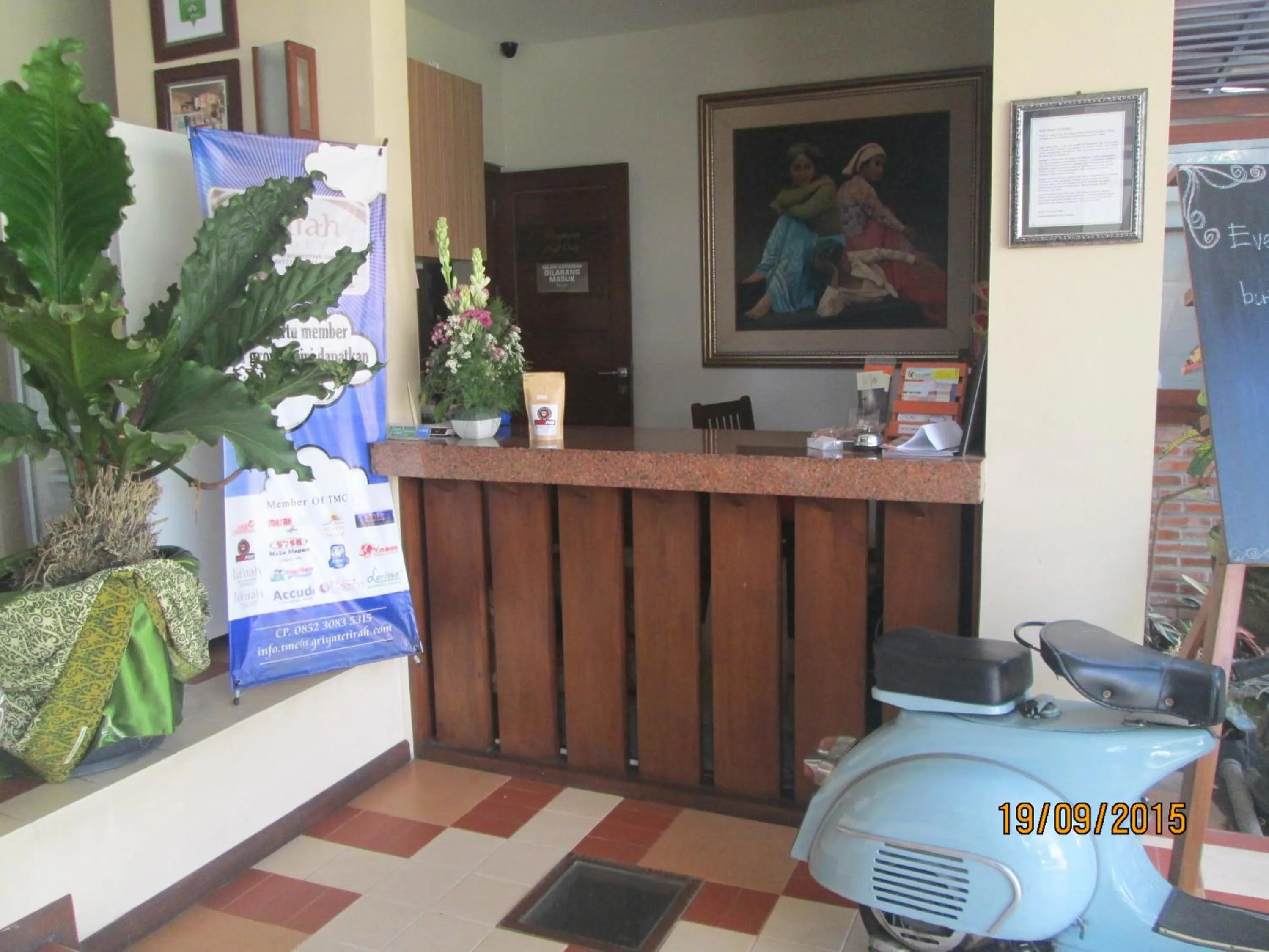 Lobby or reception in Tetirah Boutique Hotel Salatiga