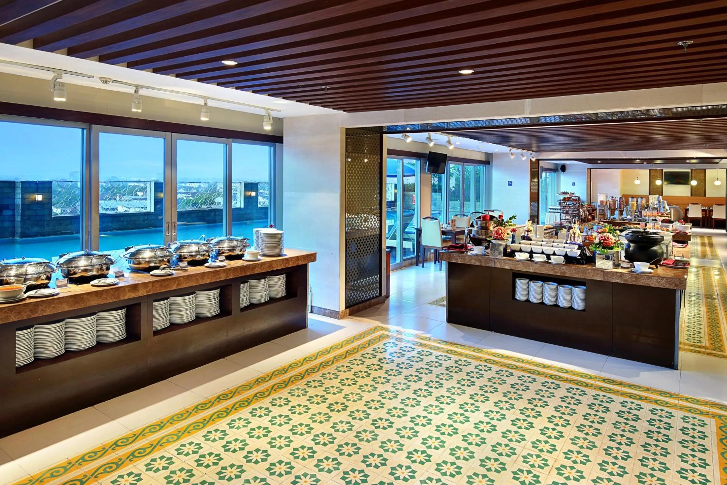 Buffet breakfast in Aston Solo Hotel