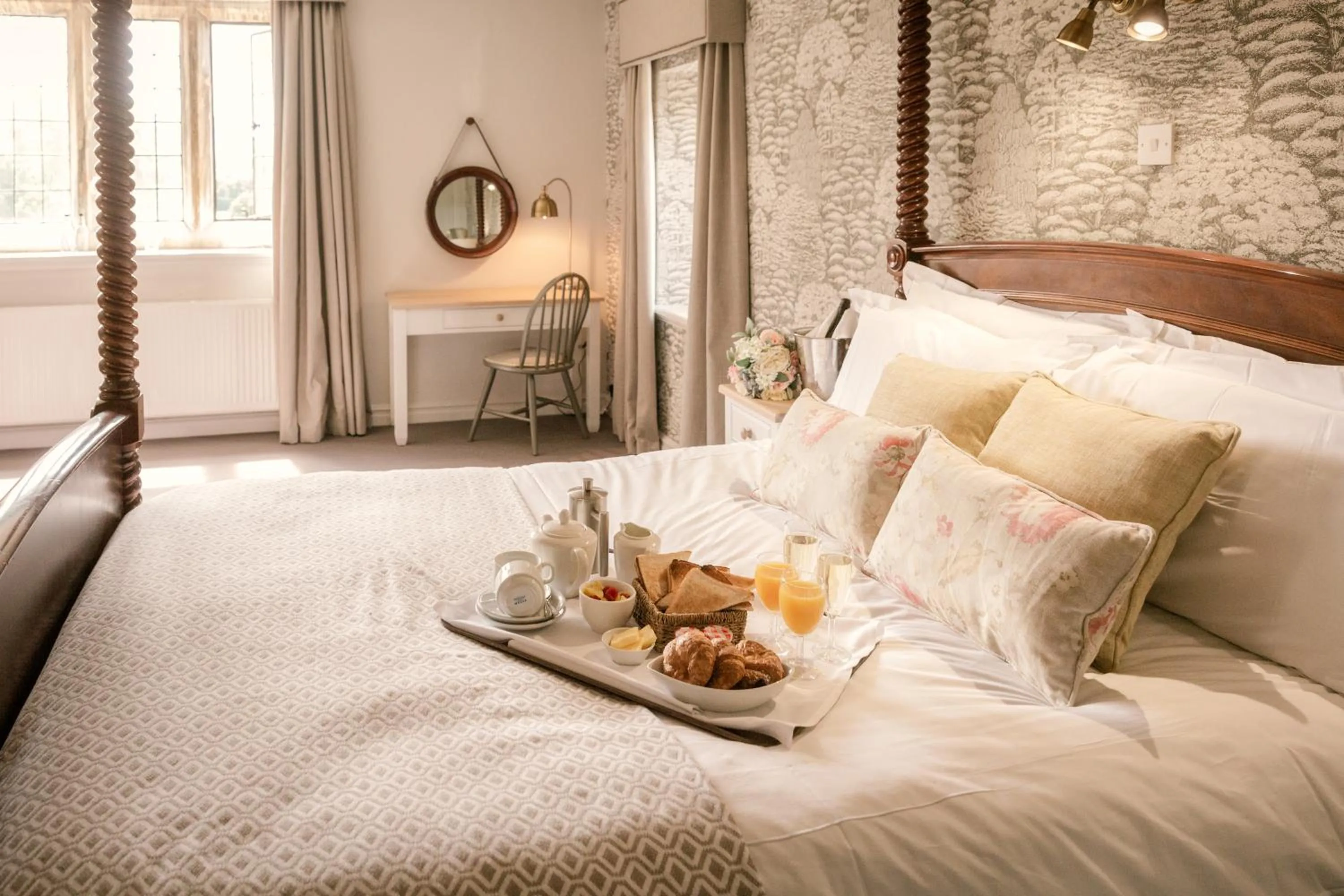 Bedroom, Bed in Stonehouse Court Hotel - A Bespoke Hotel