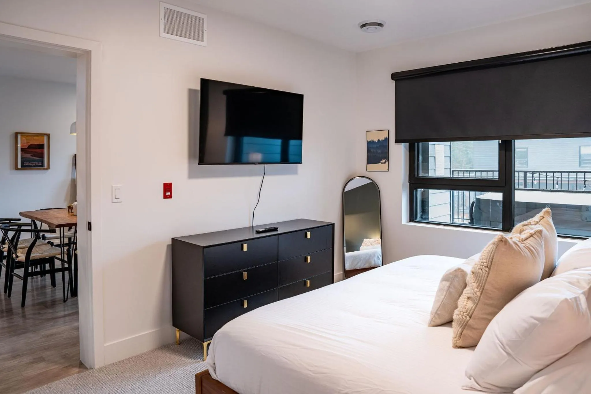 Bed in Hemlock Hangout by Revelstoke Vacations